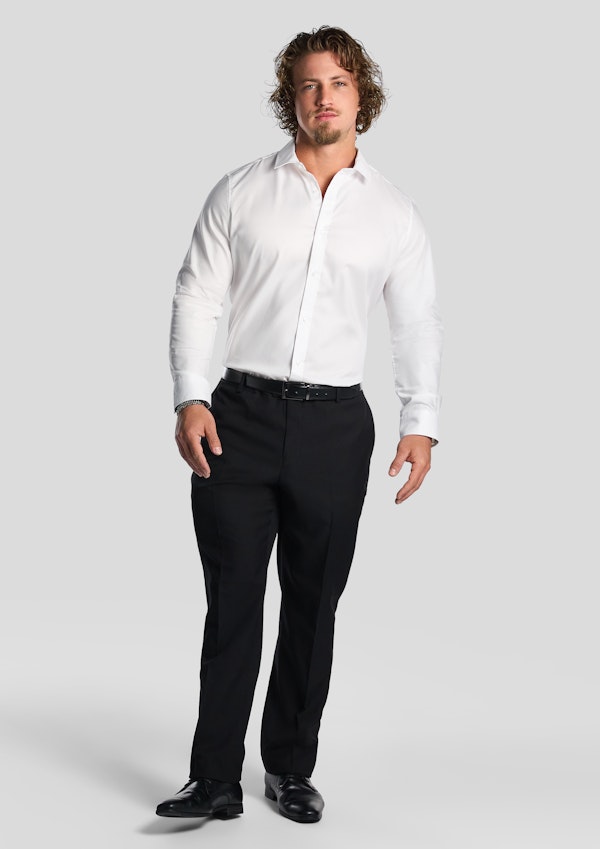 Black Hexham Textured Dress Pants