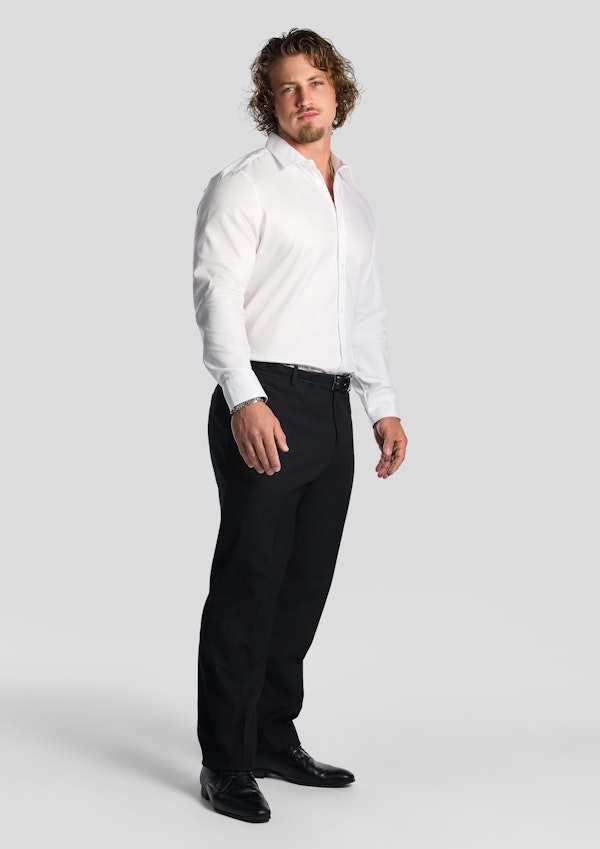 Black Hexham Textured Dress Pants