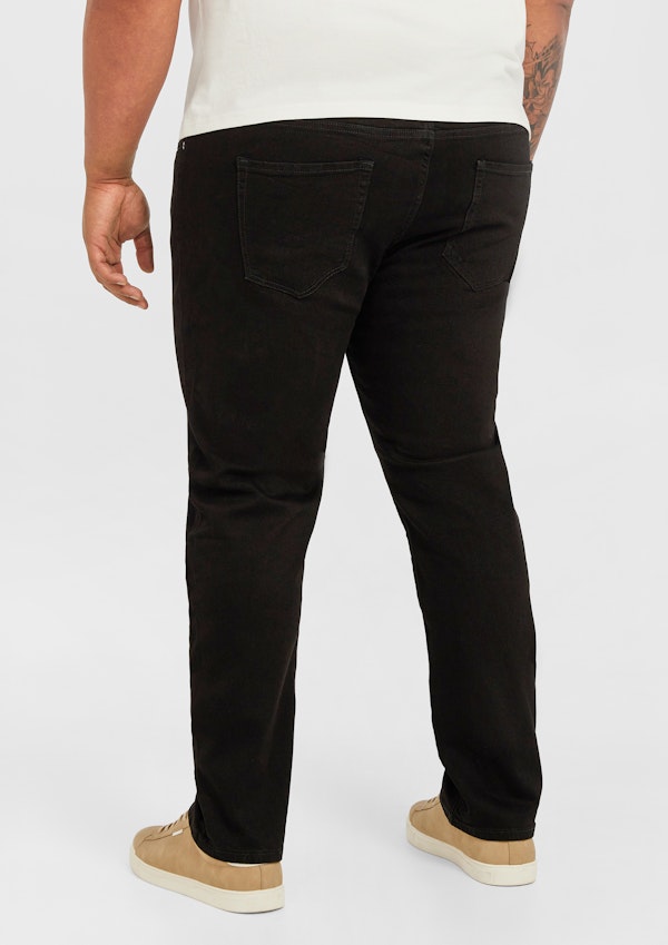 Black Toronto Straight Leg Jeans