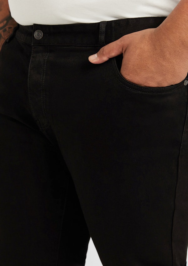 Black Toronto Straight Leg Jeans