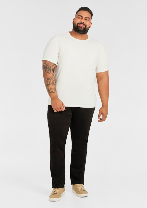 Black Toronto Straight Leg Jeans