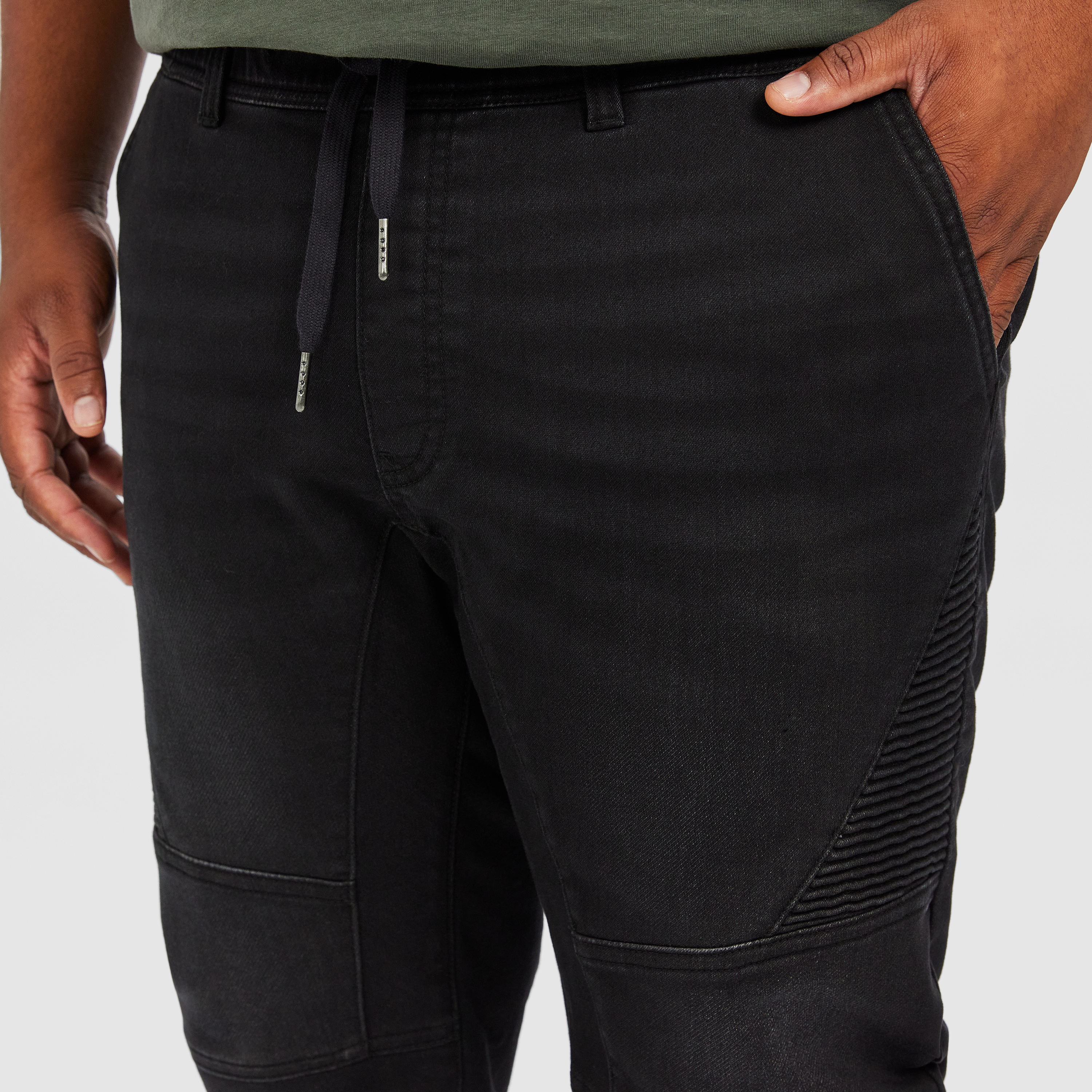 Black Onyx Denim Joggers