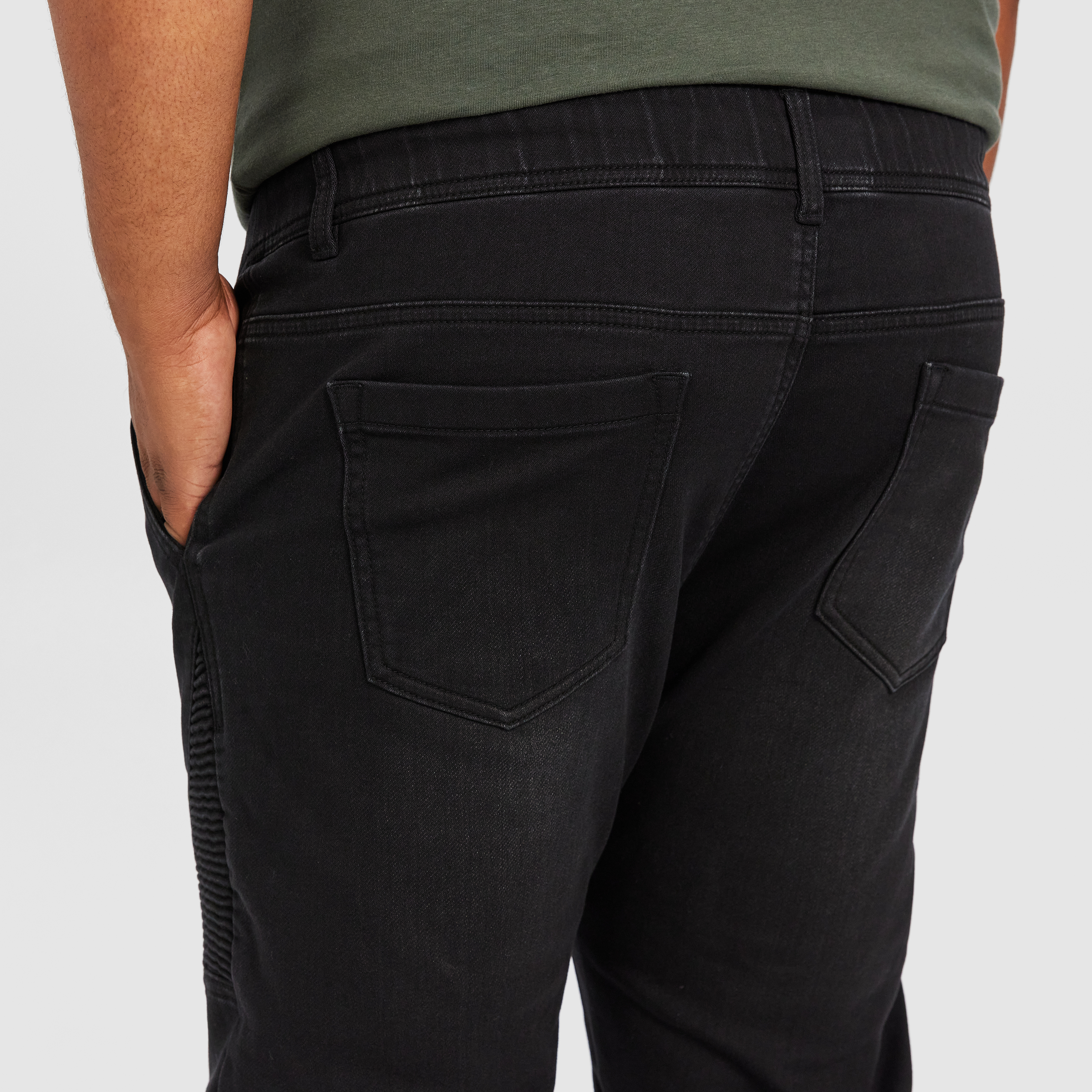 Black Onyx Denim Joggers