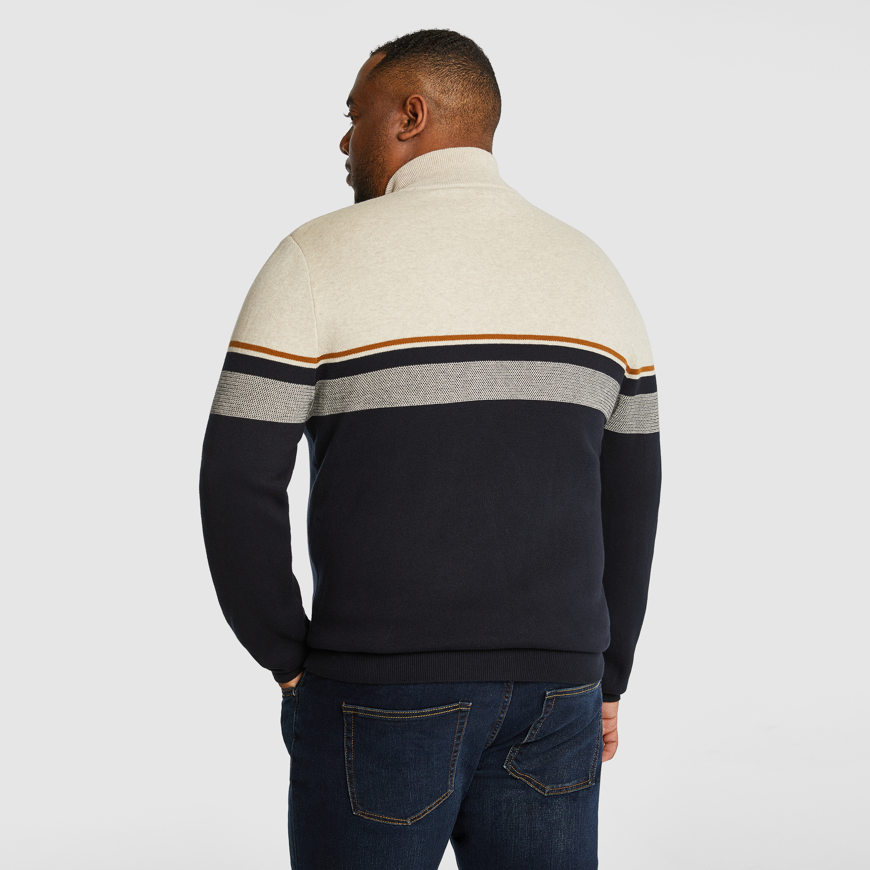 Ecru Garfield Stripe Knit