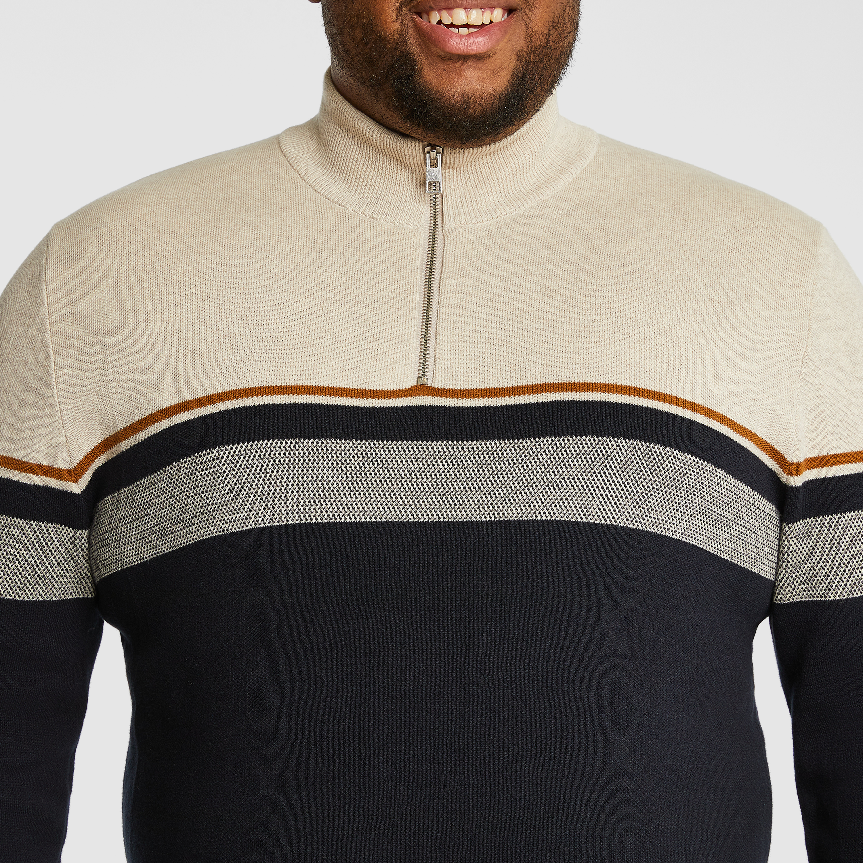 Ecru Garfield Stripe Knit