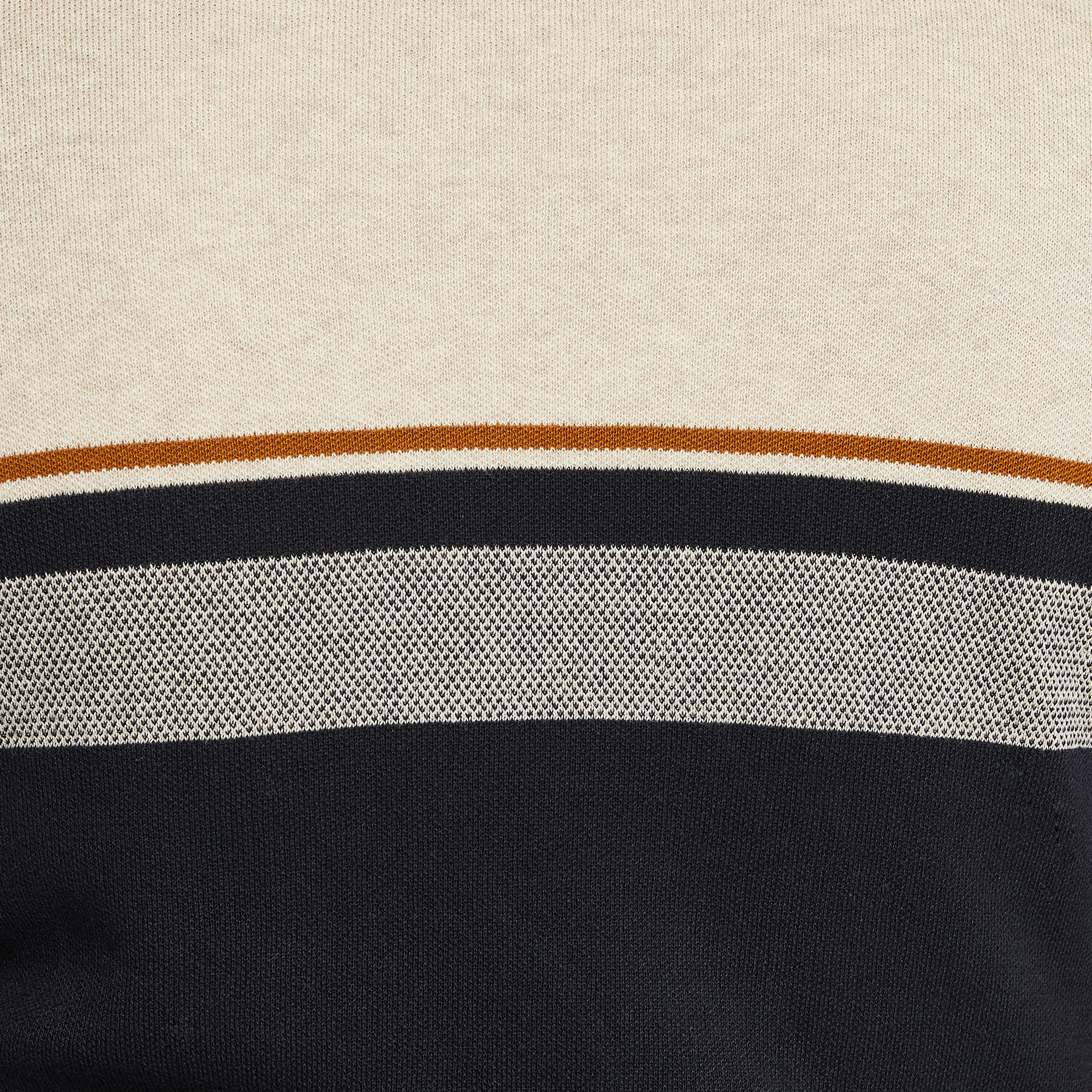 Ecru Garfield Stripe Knit