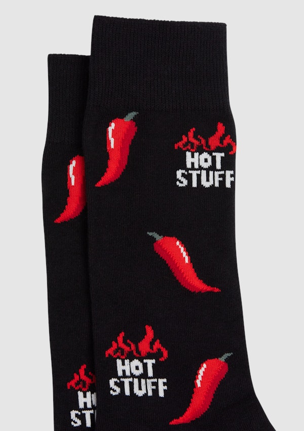 Black Hot Stuff Sock