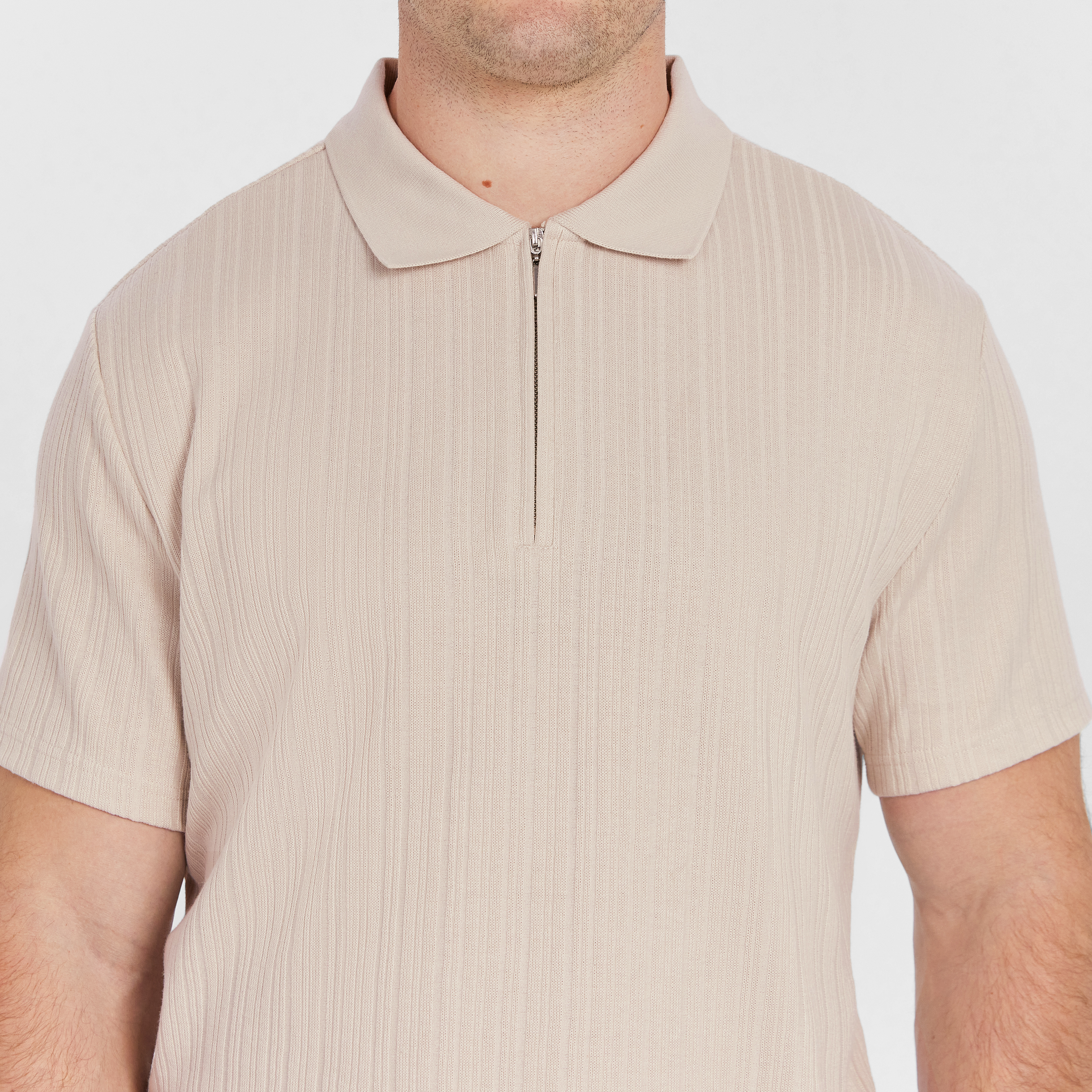 Stone Emsworth Quarter Zip Smart Polo