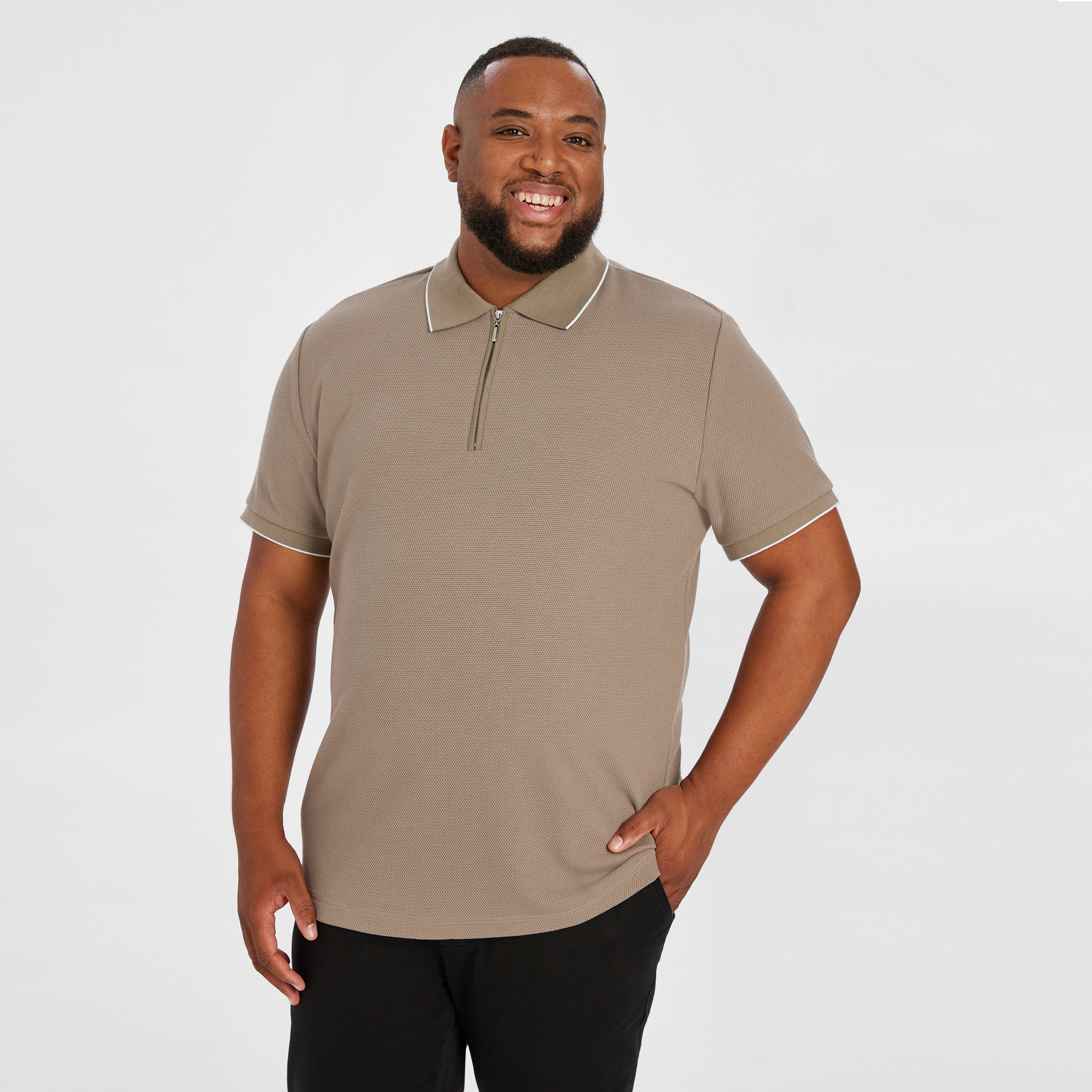 Glenroy Quarter Zip Smart Polo