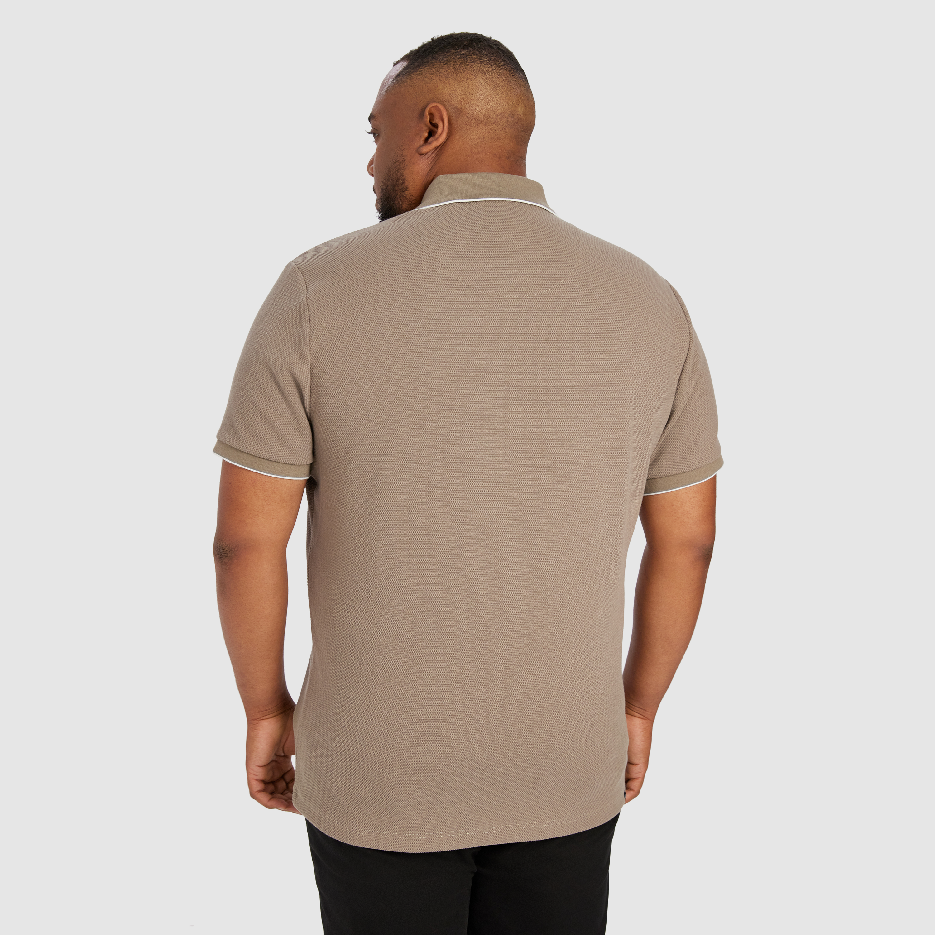 Light Brown Glenroy Quarter Zip Smart Polo