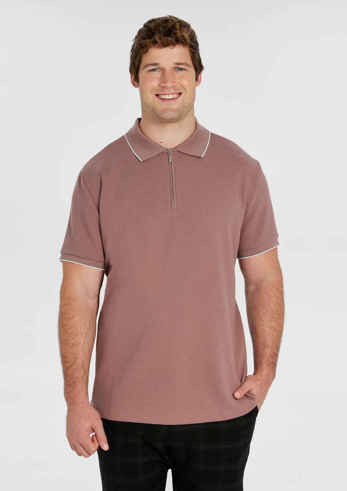 Glenroy Quarter Zip Smart Polo