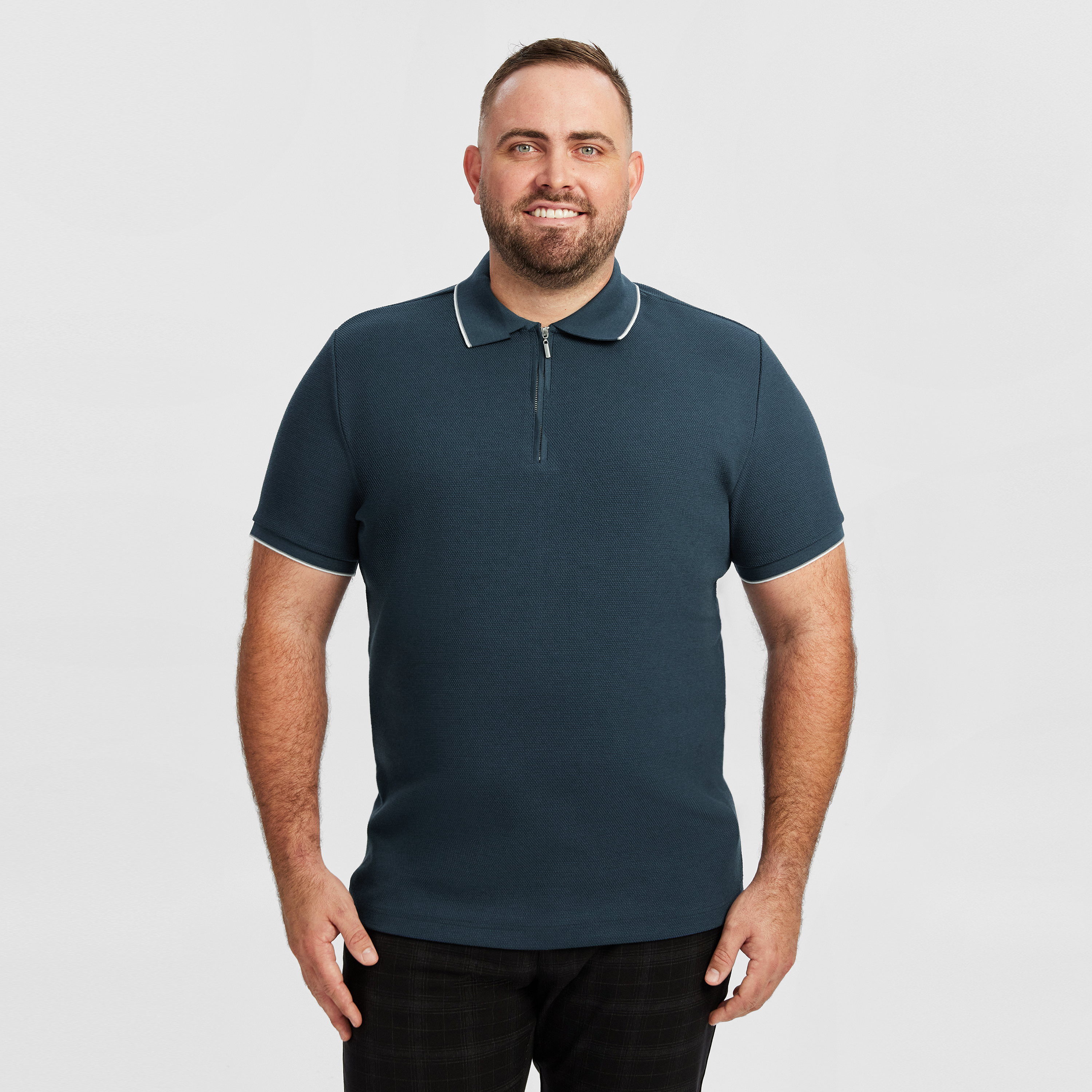 Glenroy Quarter Zip Smart Polo