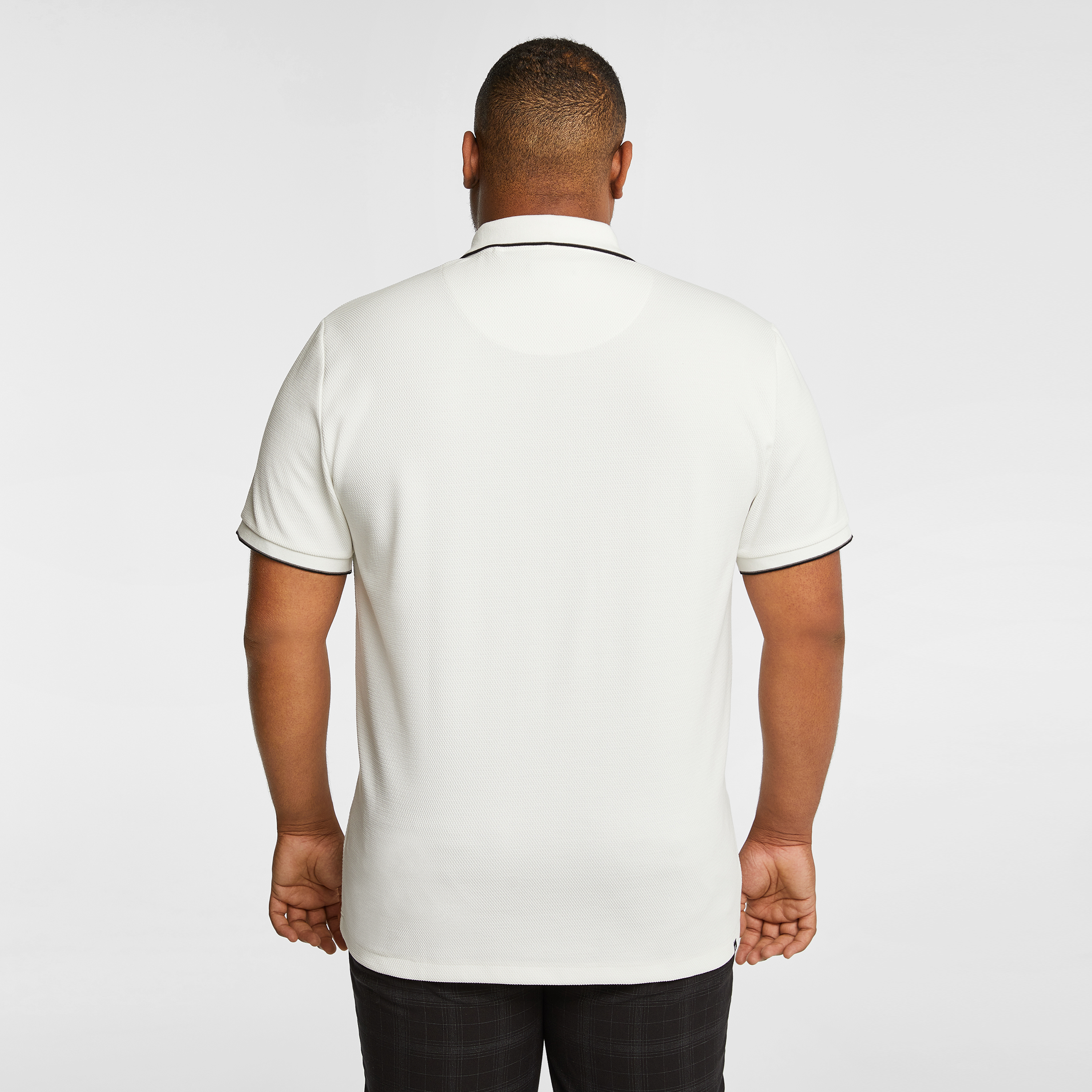 White Glenroy Quarter Zip Smart Polo