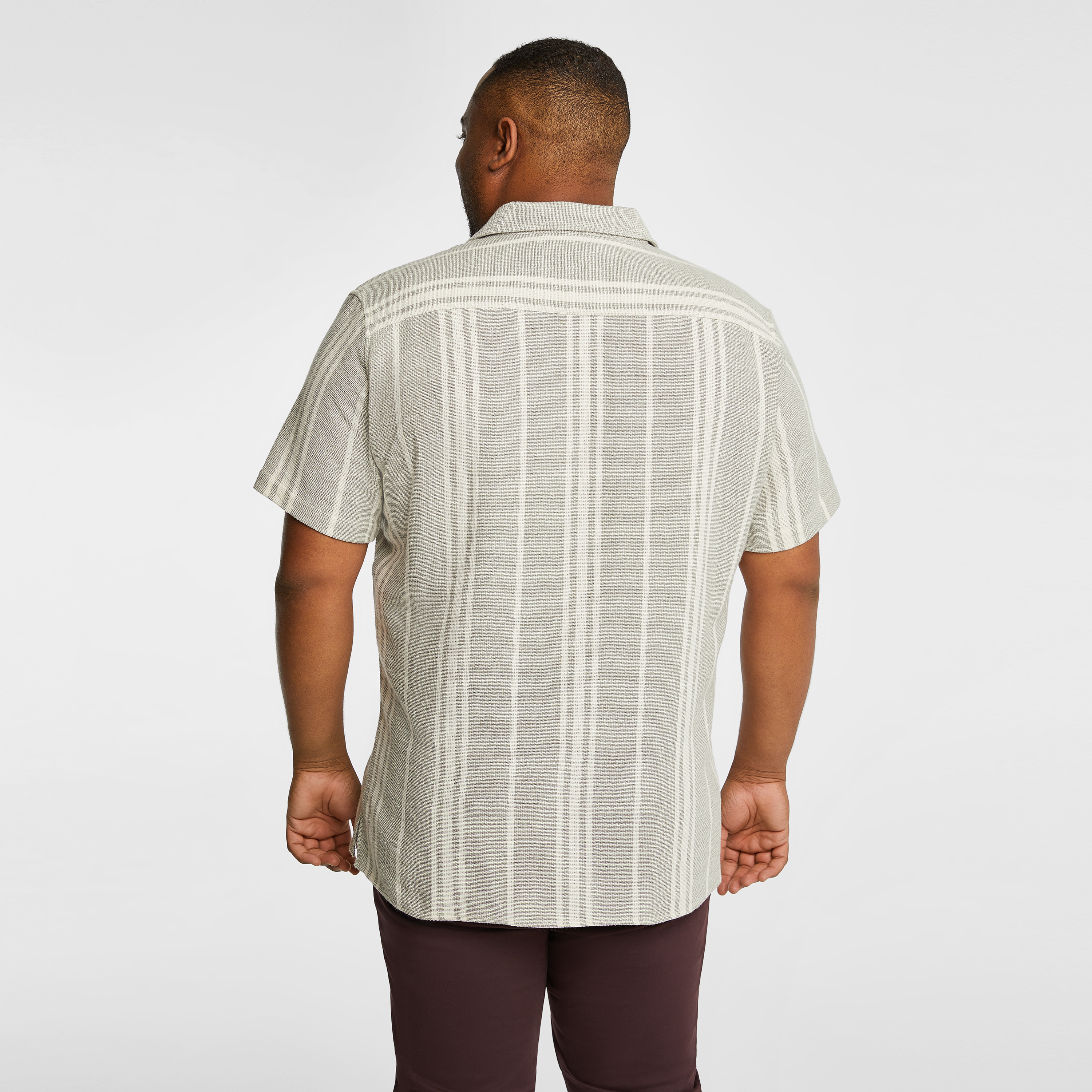 Sage Green Robinson Textured Short Sleeve Shirt