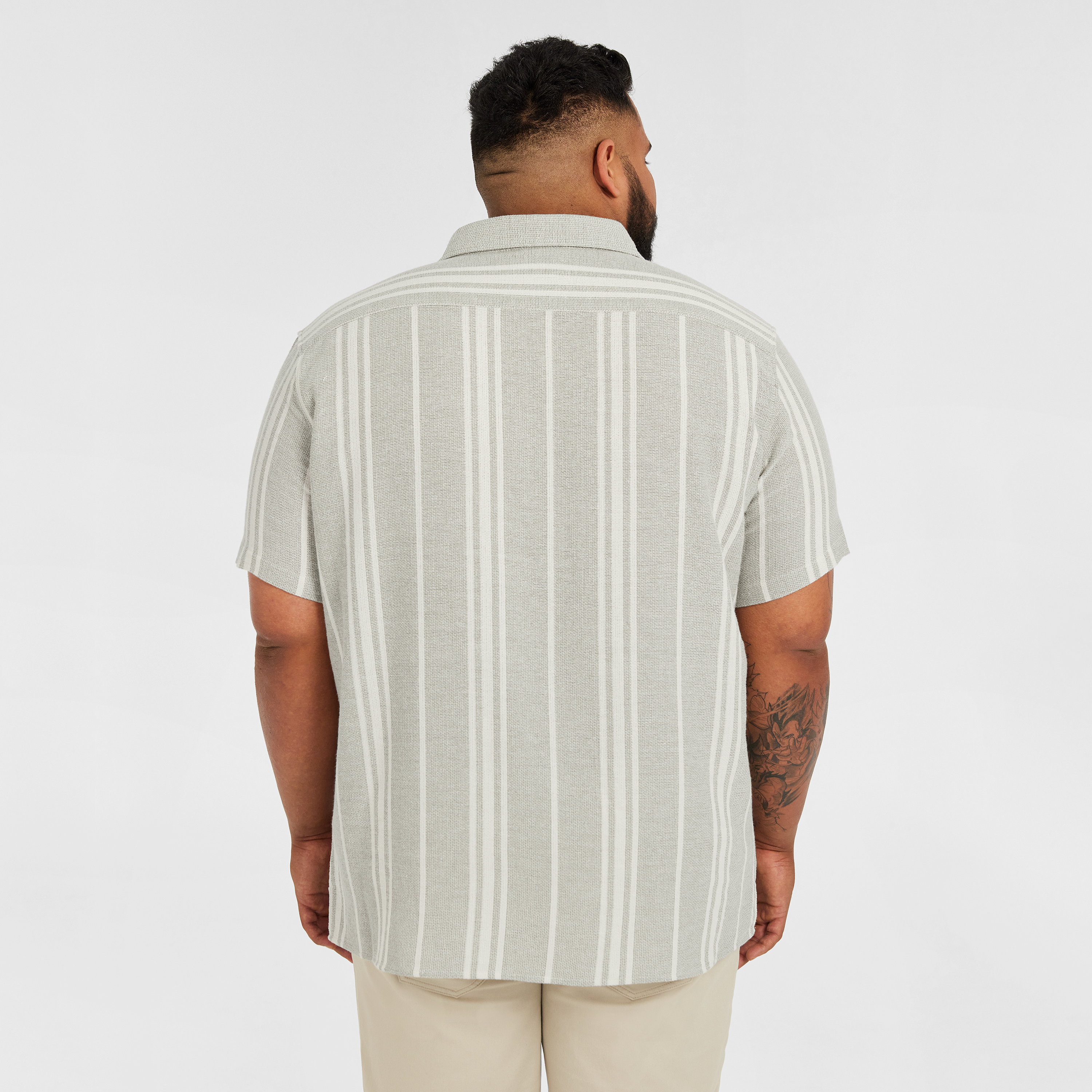 Sage Green Robinson Textured Short Sleeve Shirt