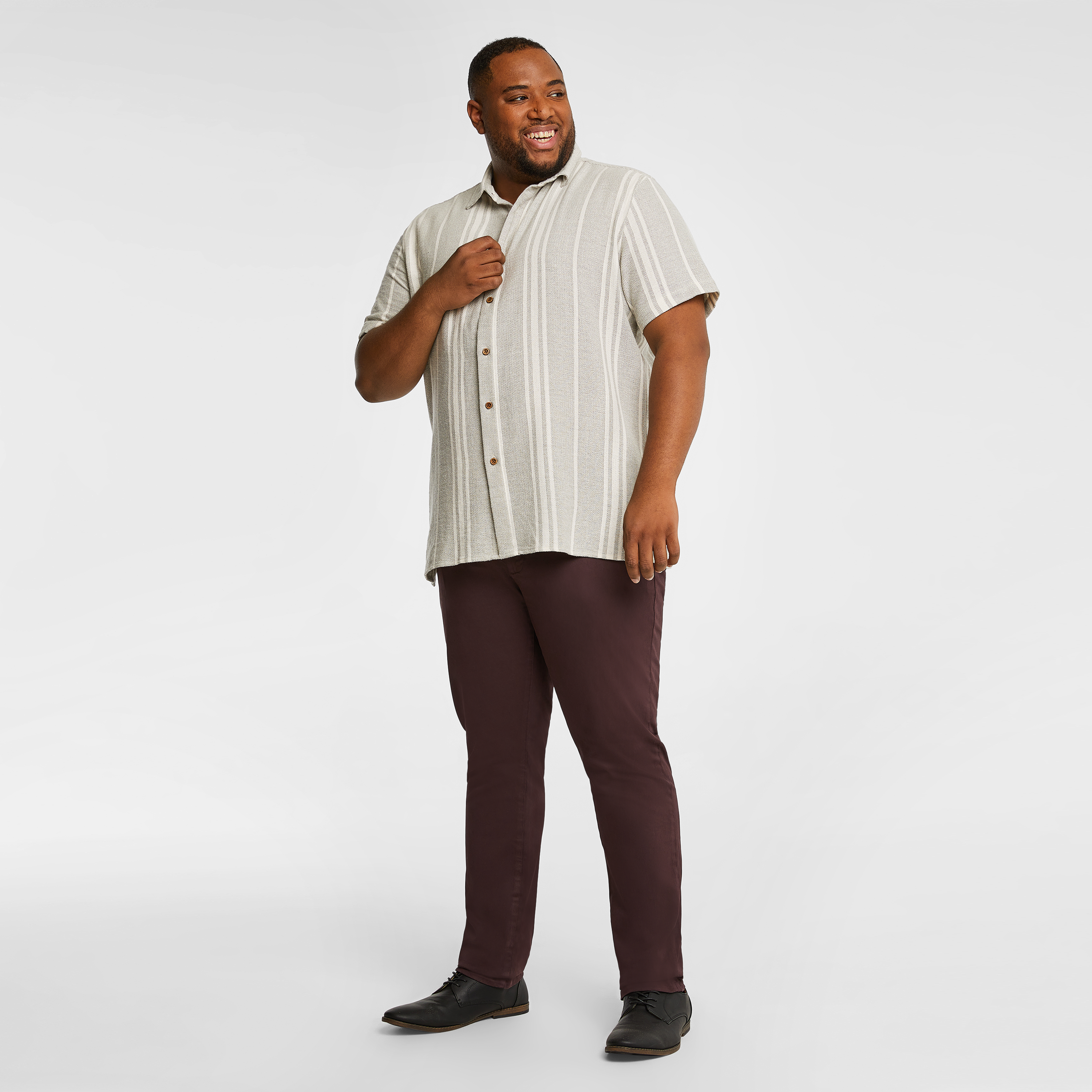 Sage Green Robinson Textured Short Sleeve Shirt