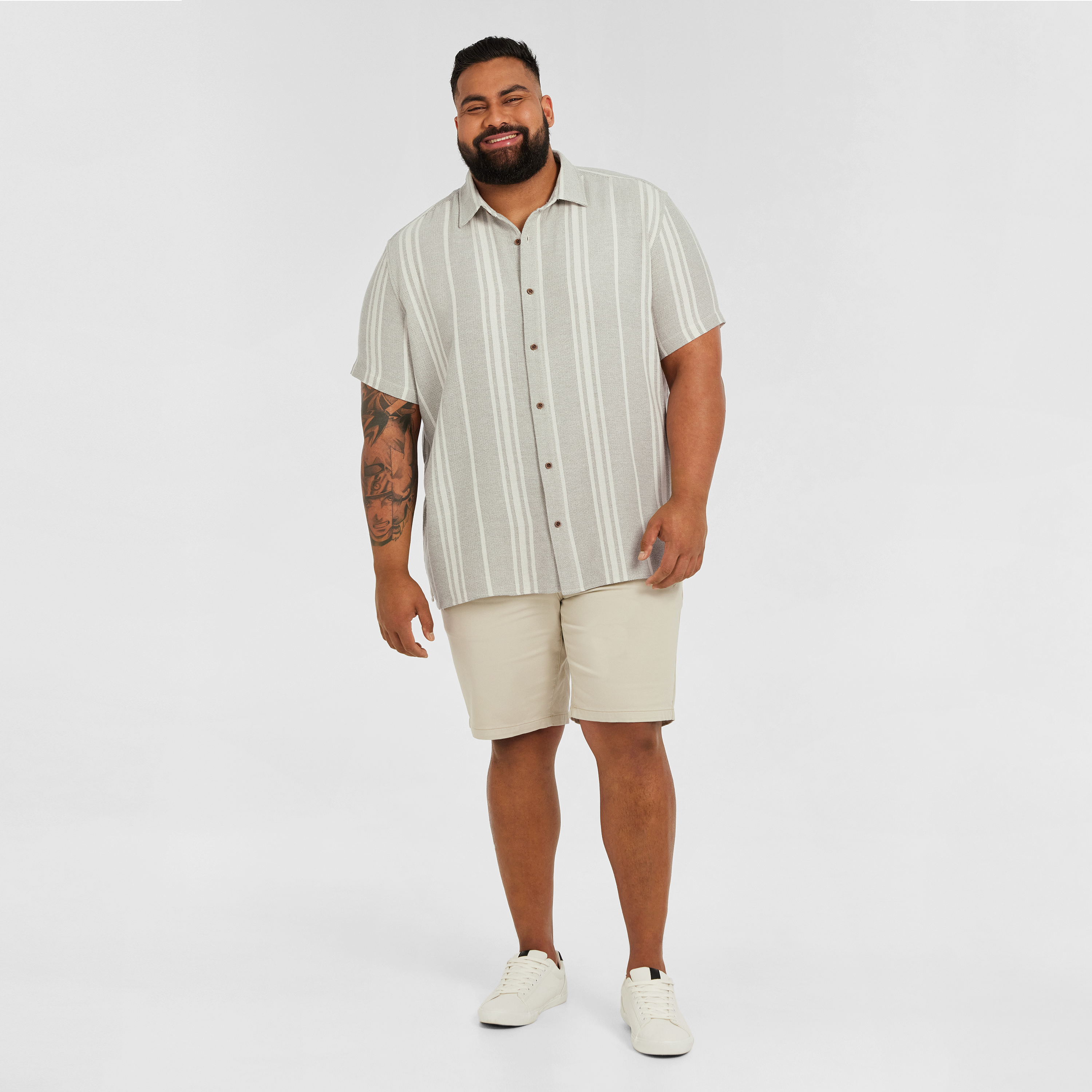 Sage Green Robinson Textured Short Sleeve Shirt