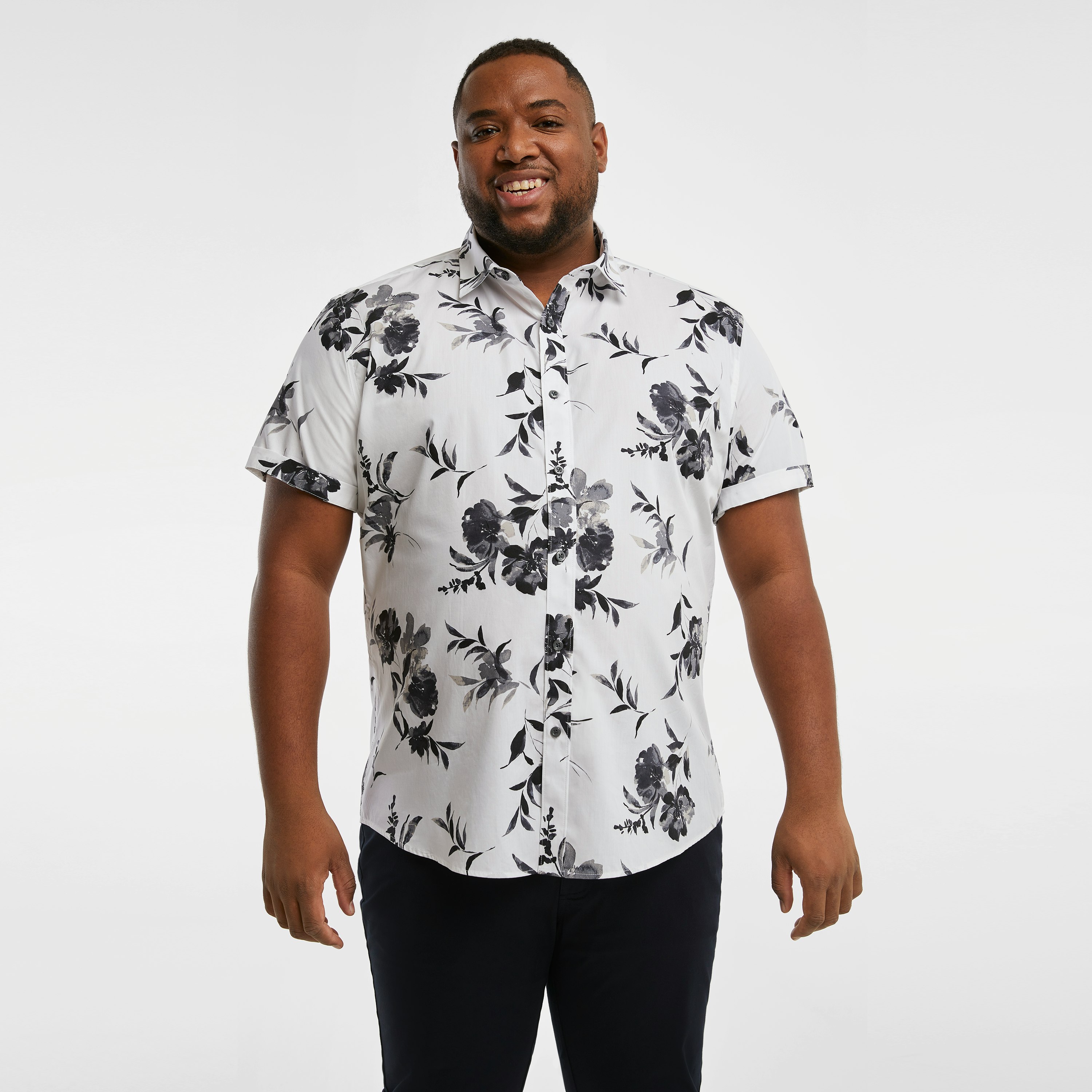 White Burbank Floral Shirt | AXL+CO by Connor