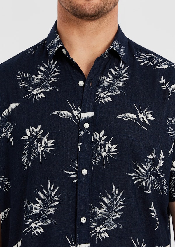 Navy Wilshire Floral Shirt