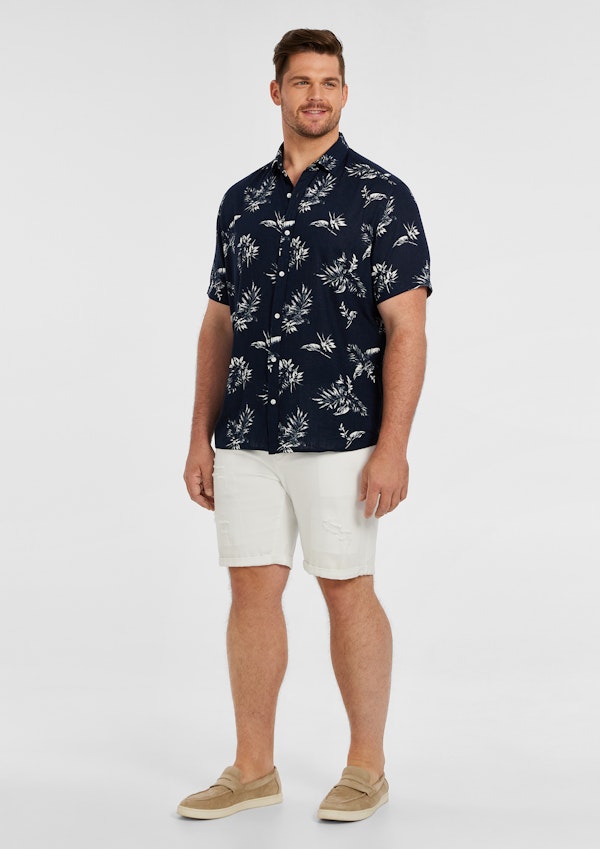 Navy Wilshire Floral Shirt