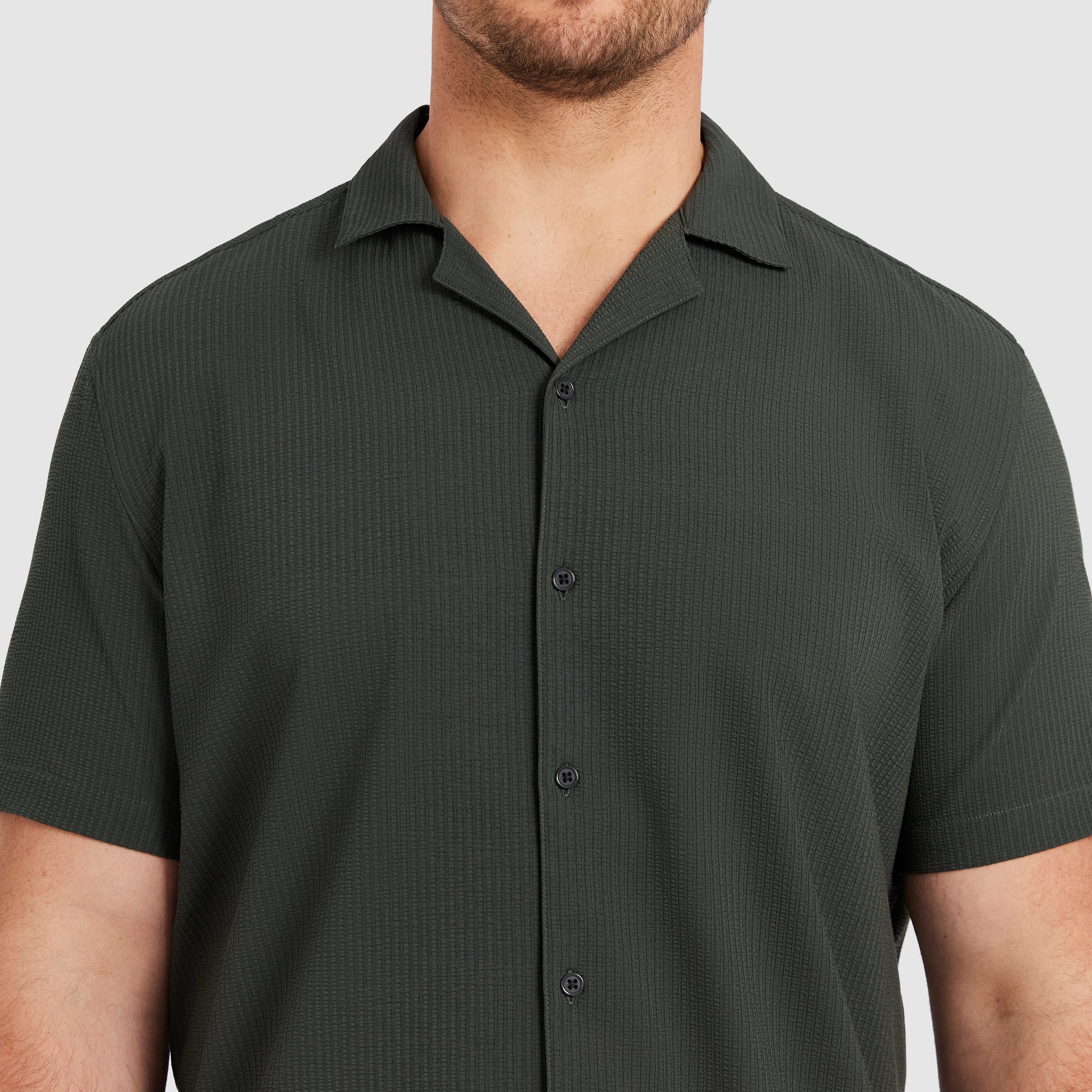 Green Euston Stretch Short Sleeve Shirt