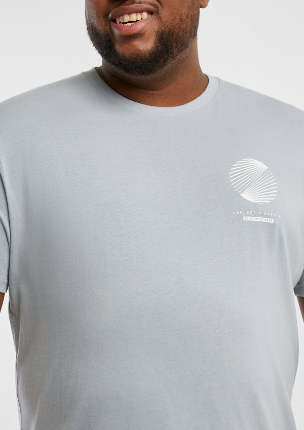 Light Blue Jace Crew Neck Graphic Tee