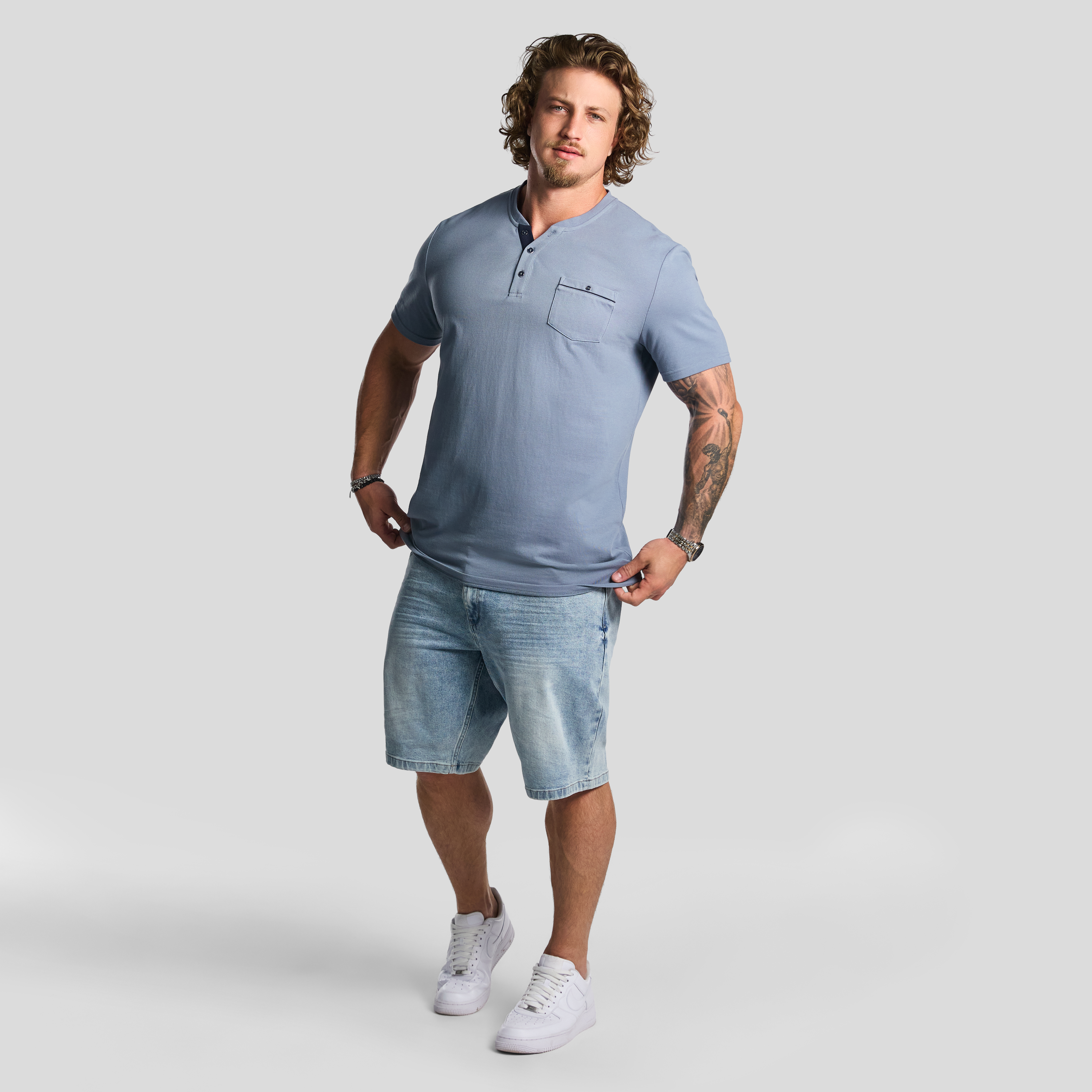 Blue Ormond Henley Tee