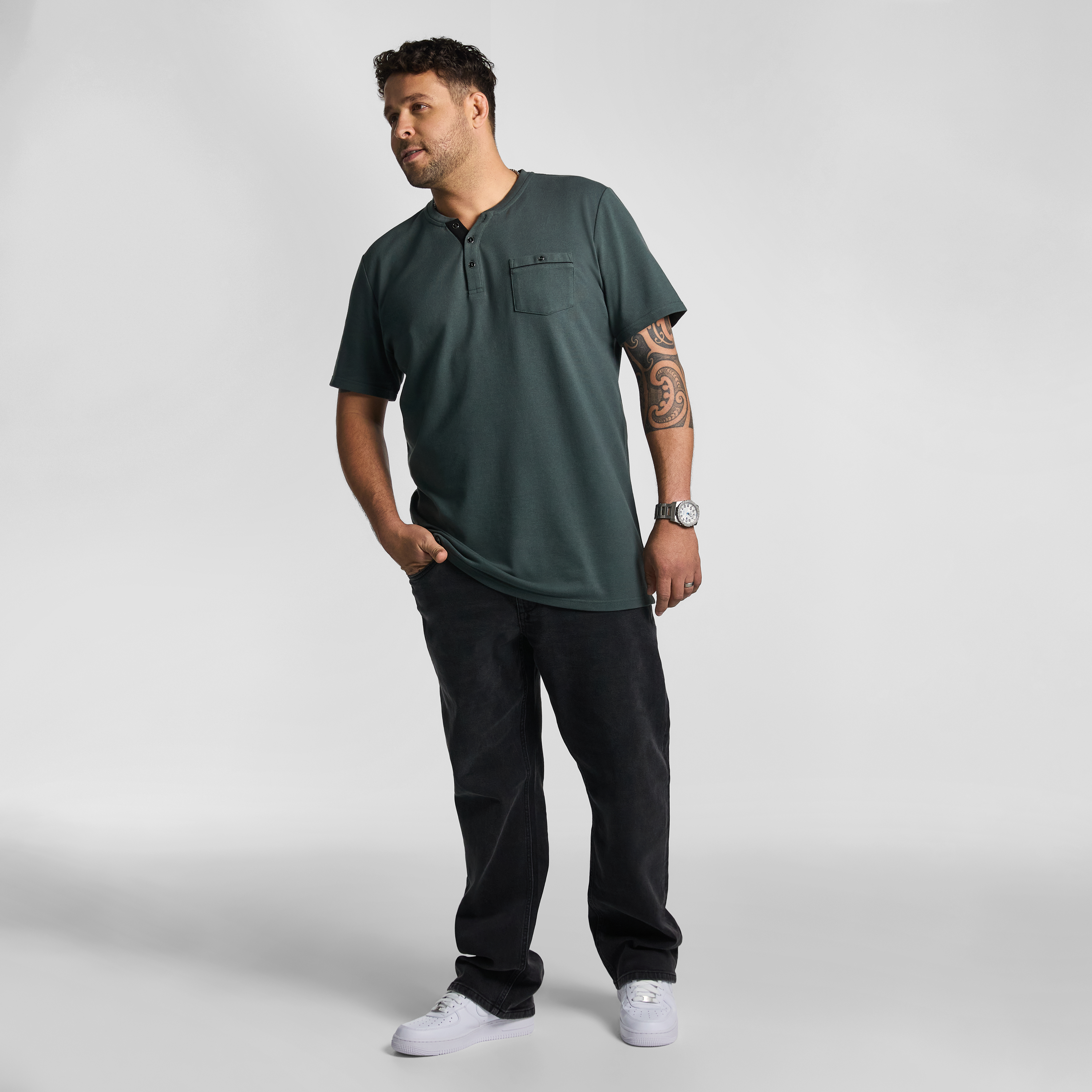 Green Ormond Henley Tee