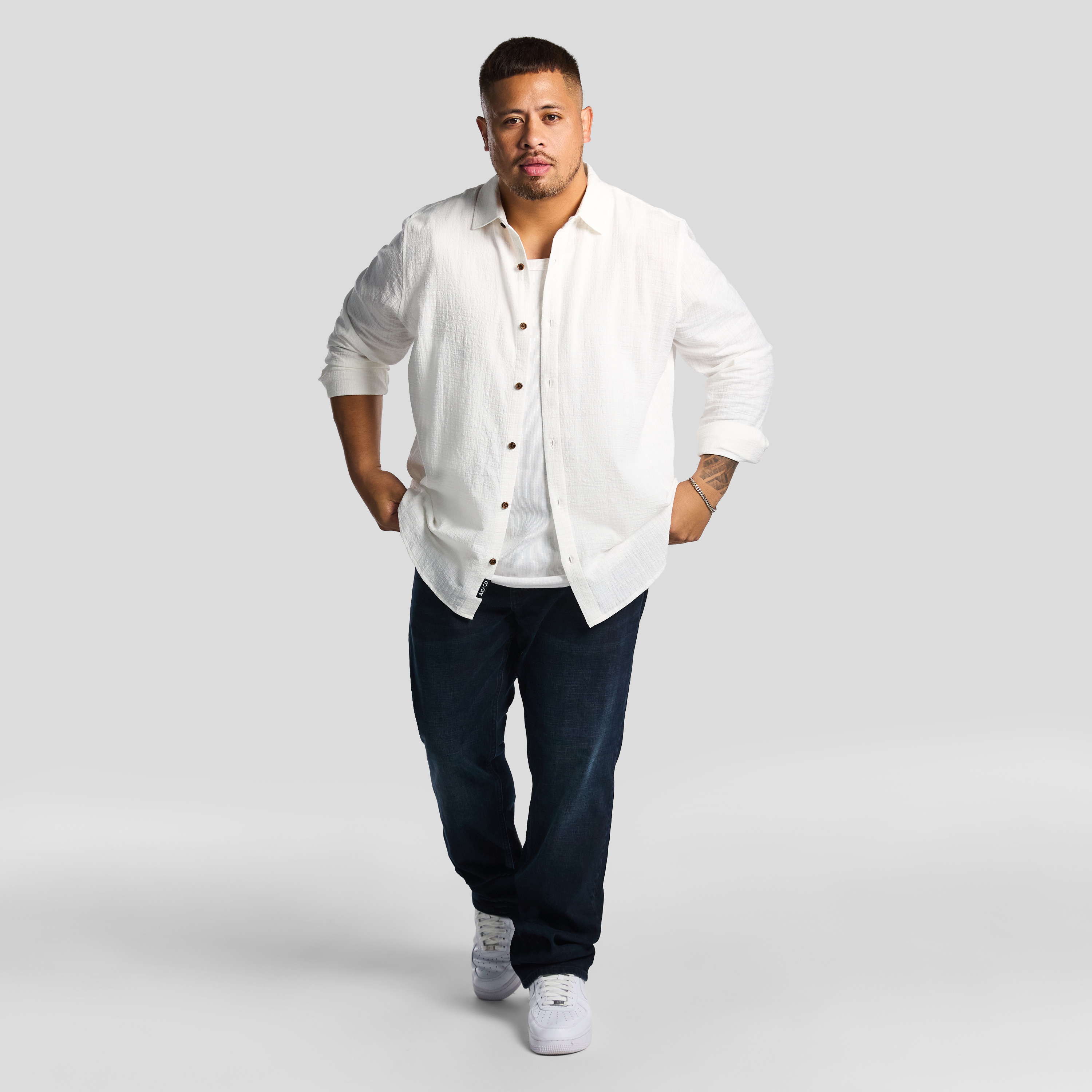 Off White Cornelius Textured Casual Shirt