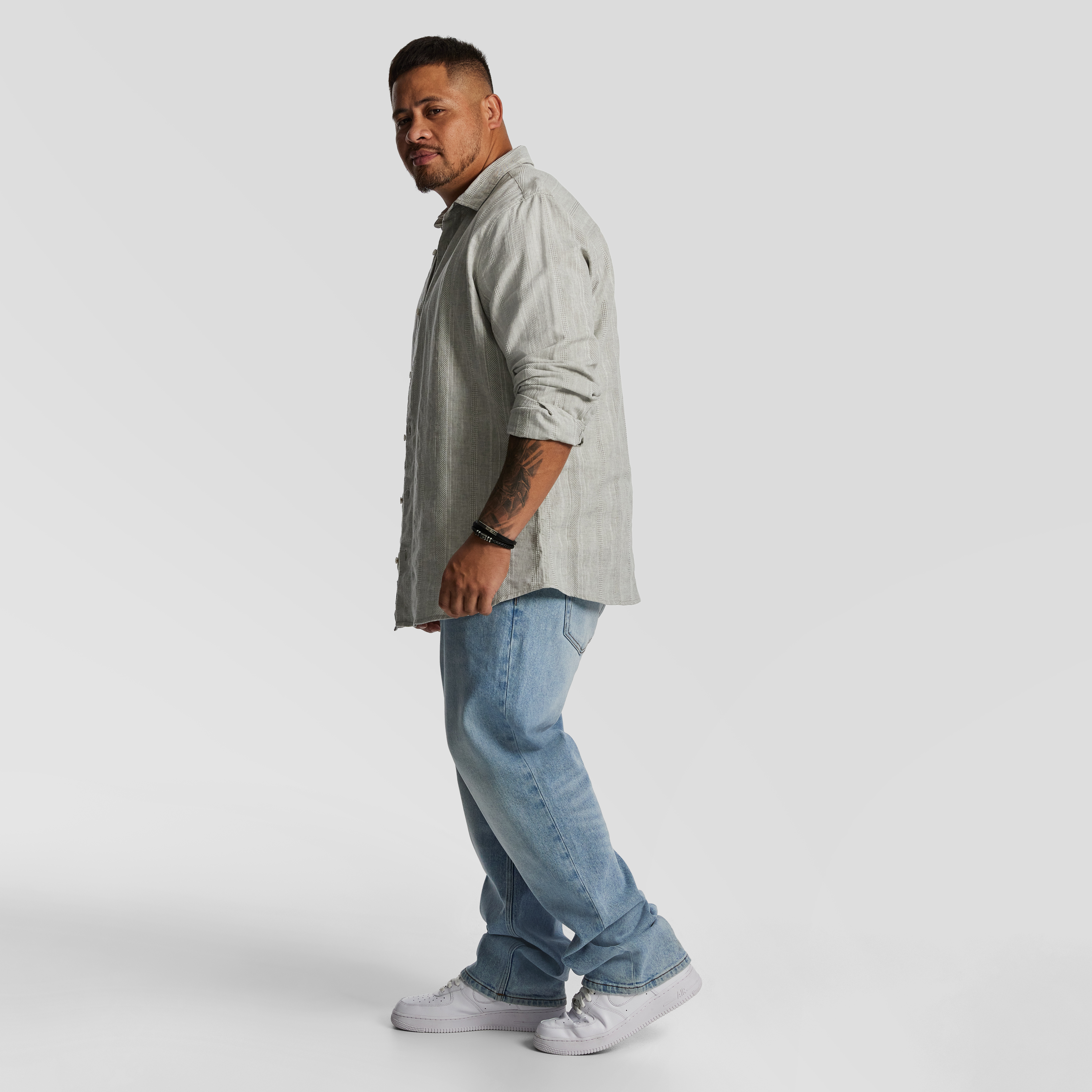 Sage Green Rufus Textured Casual Shirt