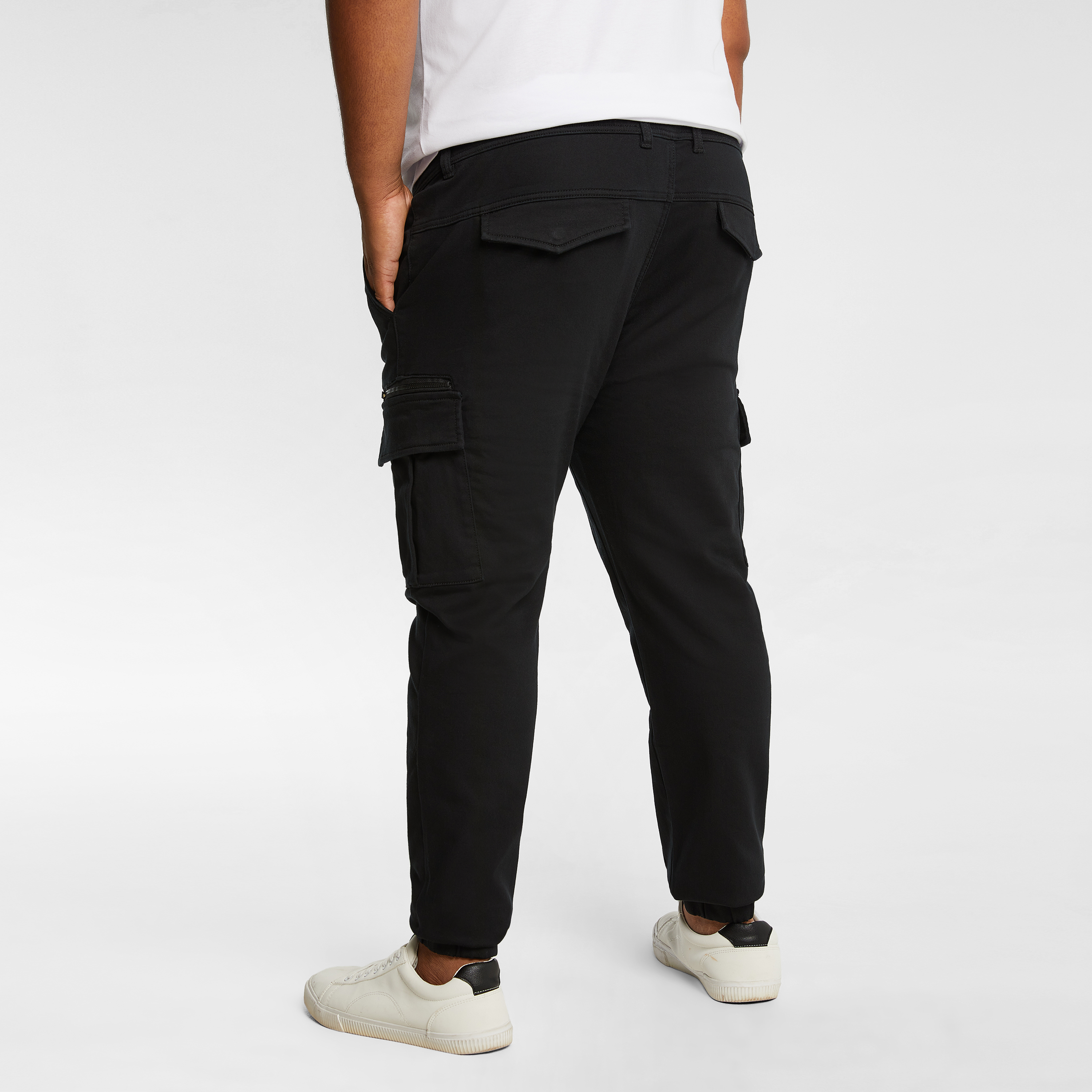 Black Arlo Cuffed Cargo