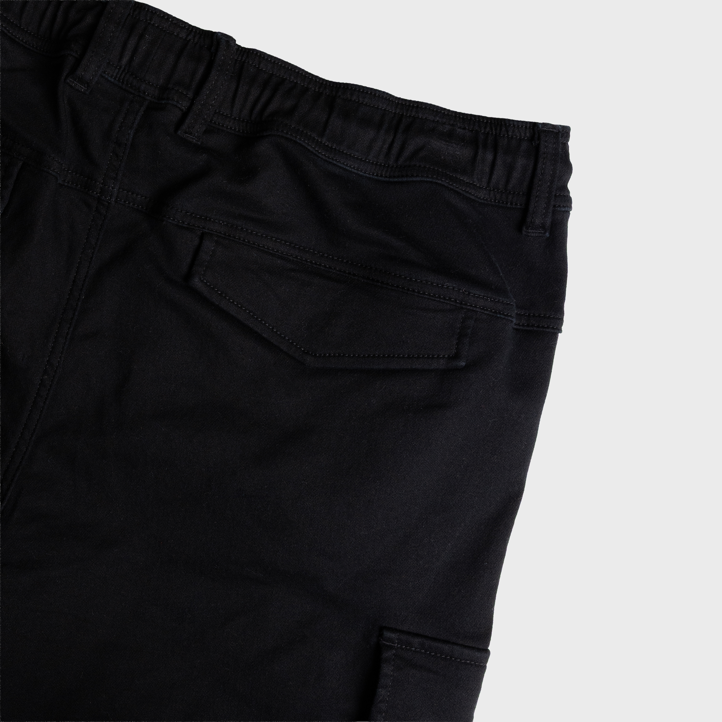 Black Arlo Cuffed Cargo