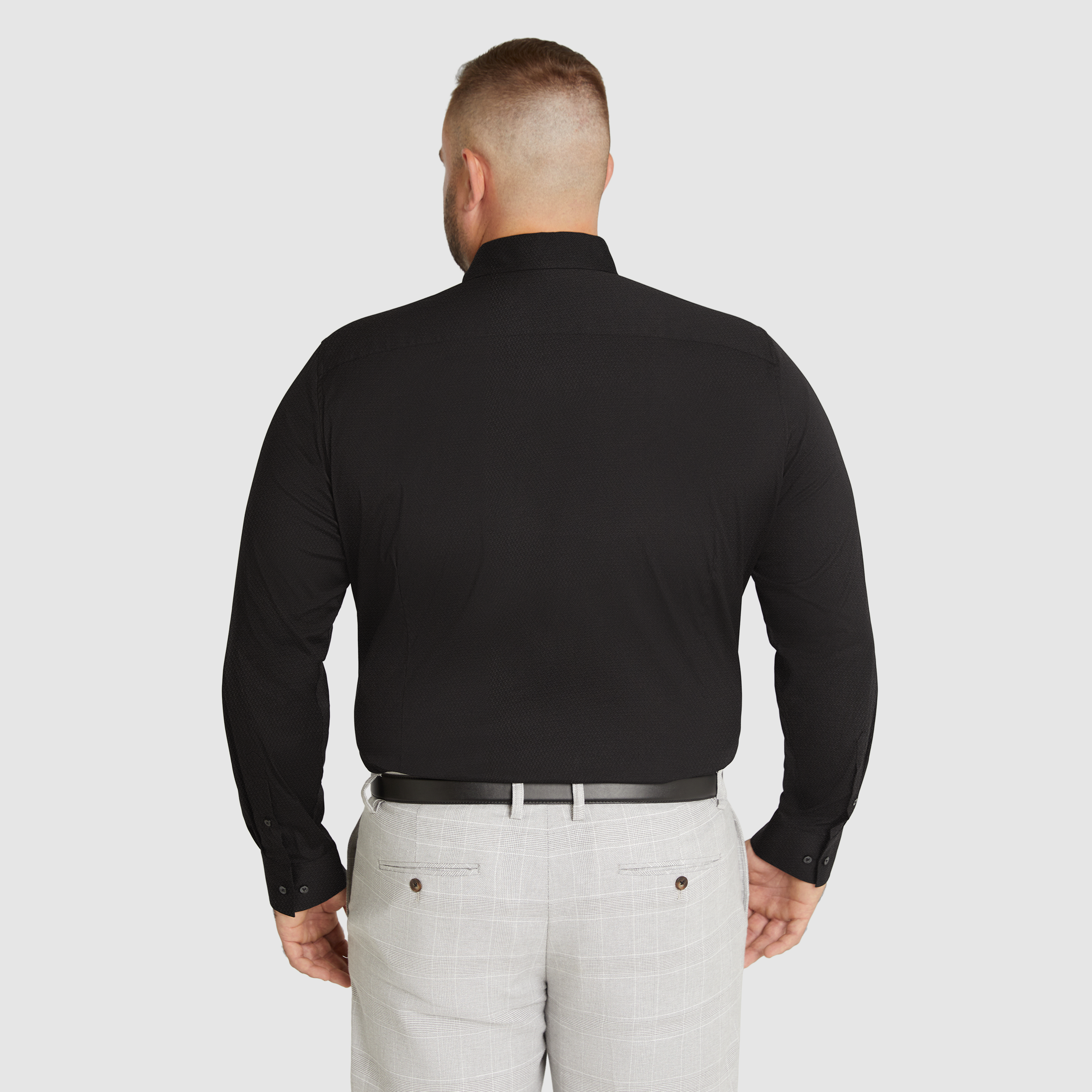 Black Cardiff Classic Dress Shirt