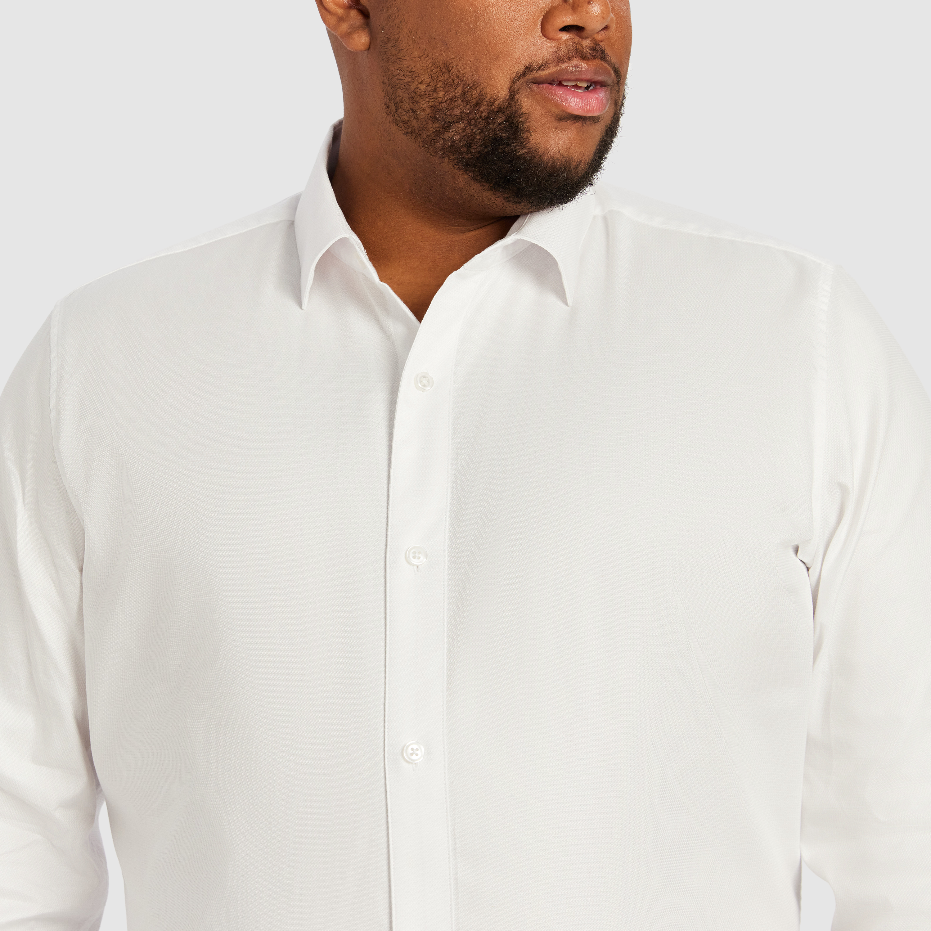 White Cardiff Classic Dress Shirt