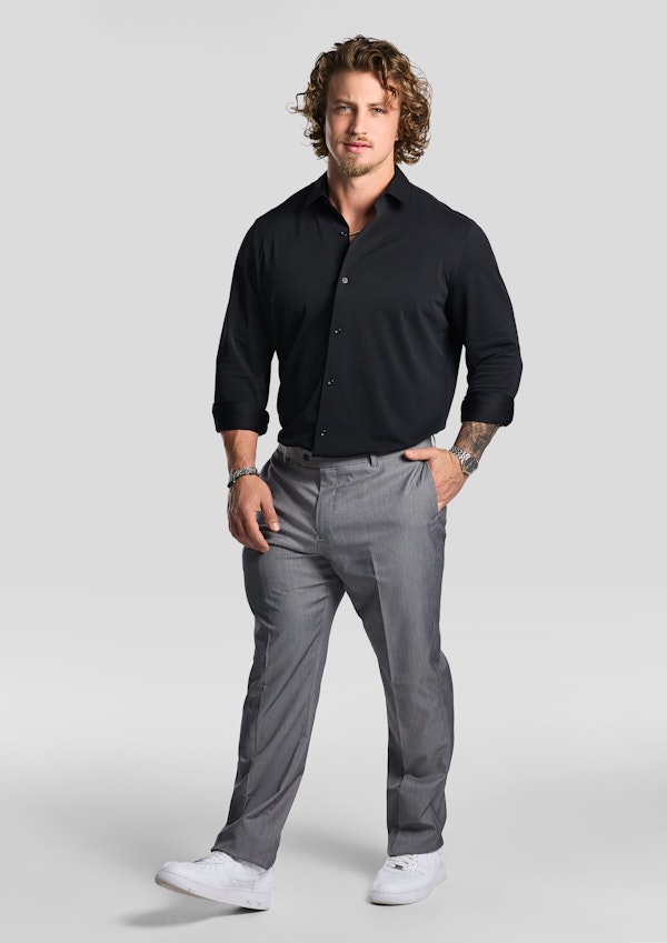 Black Creston Stretch Dress Shirt