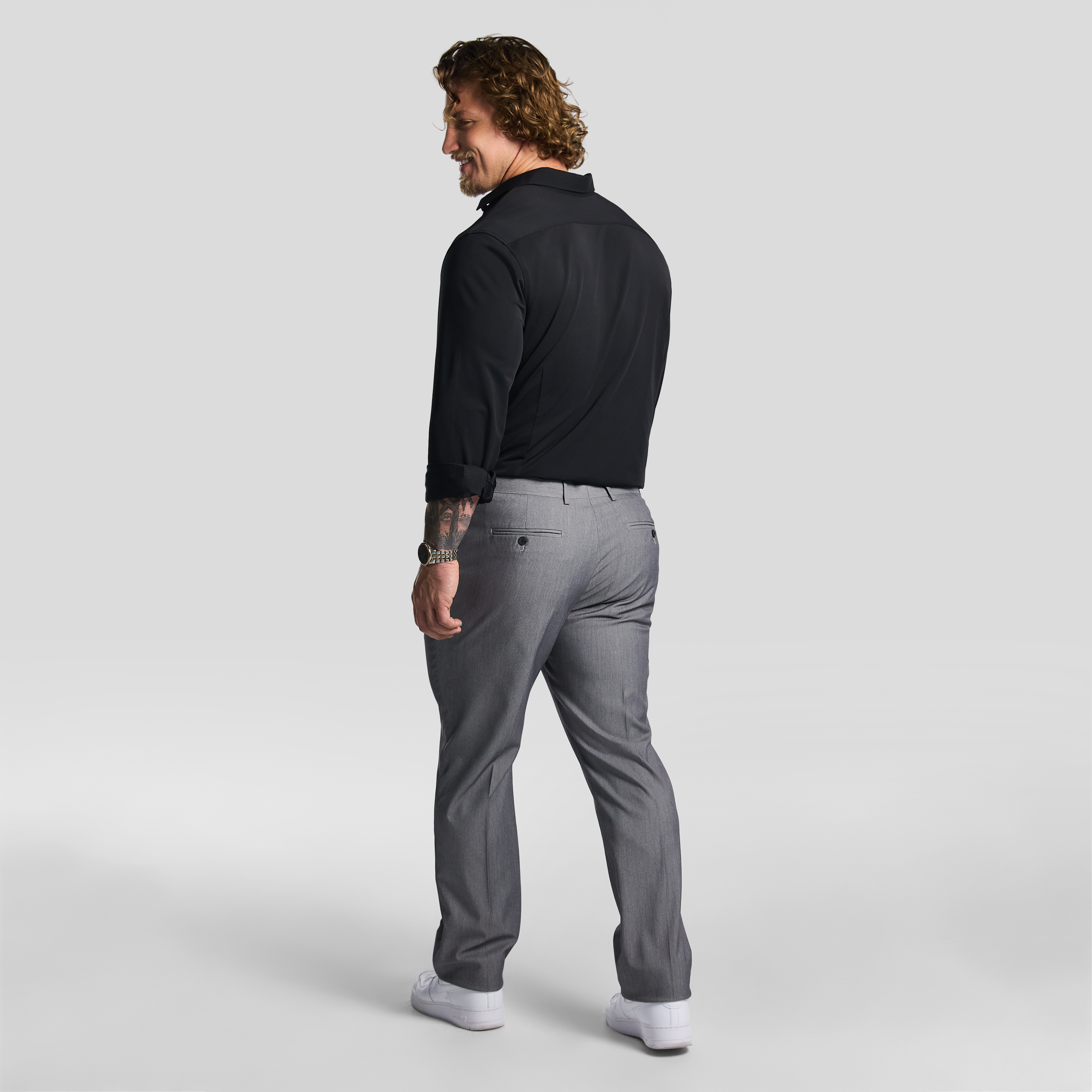 Black Creston Stretch Dress Shirt