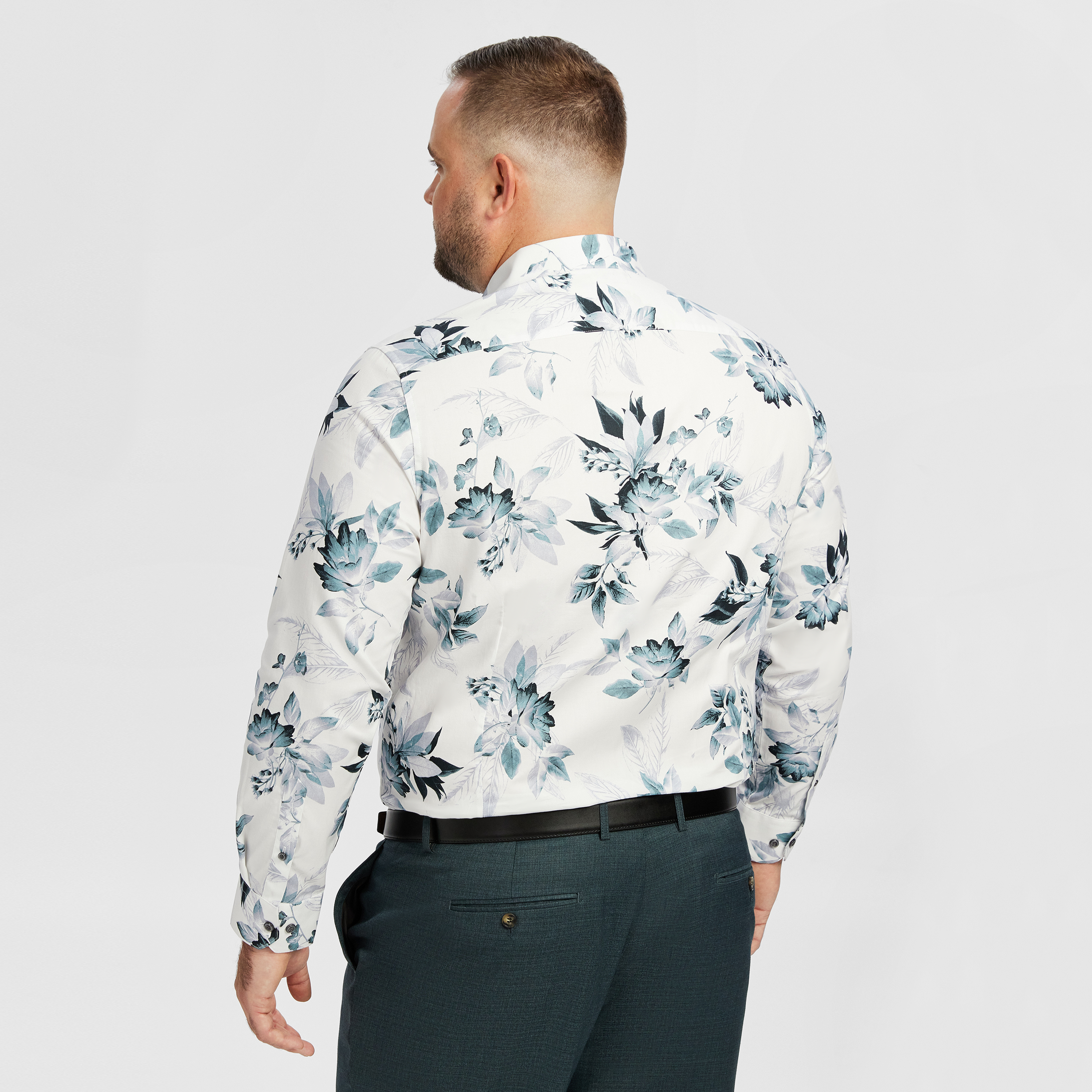 White Scott Floral Classic Shirt