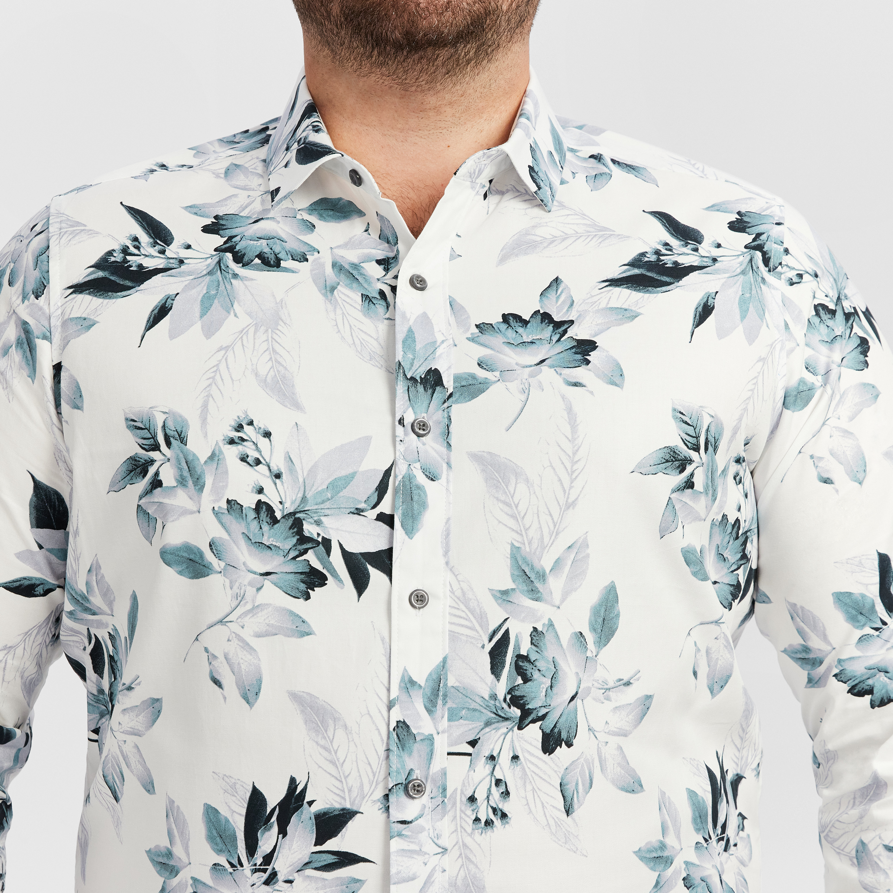 White Scott Floral Classic Shirt