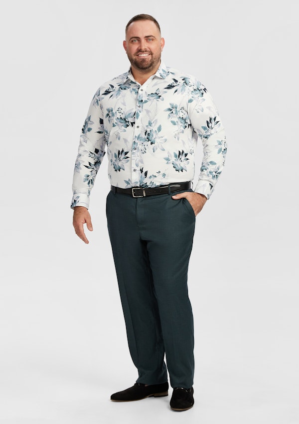 White Scott Floral Classic Shirt