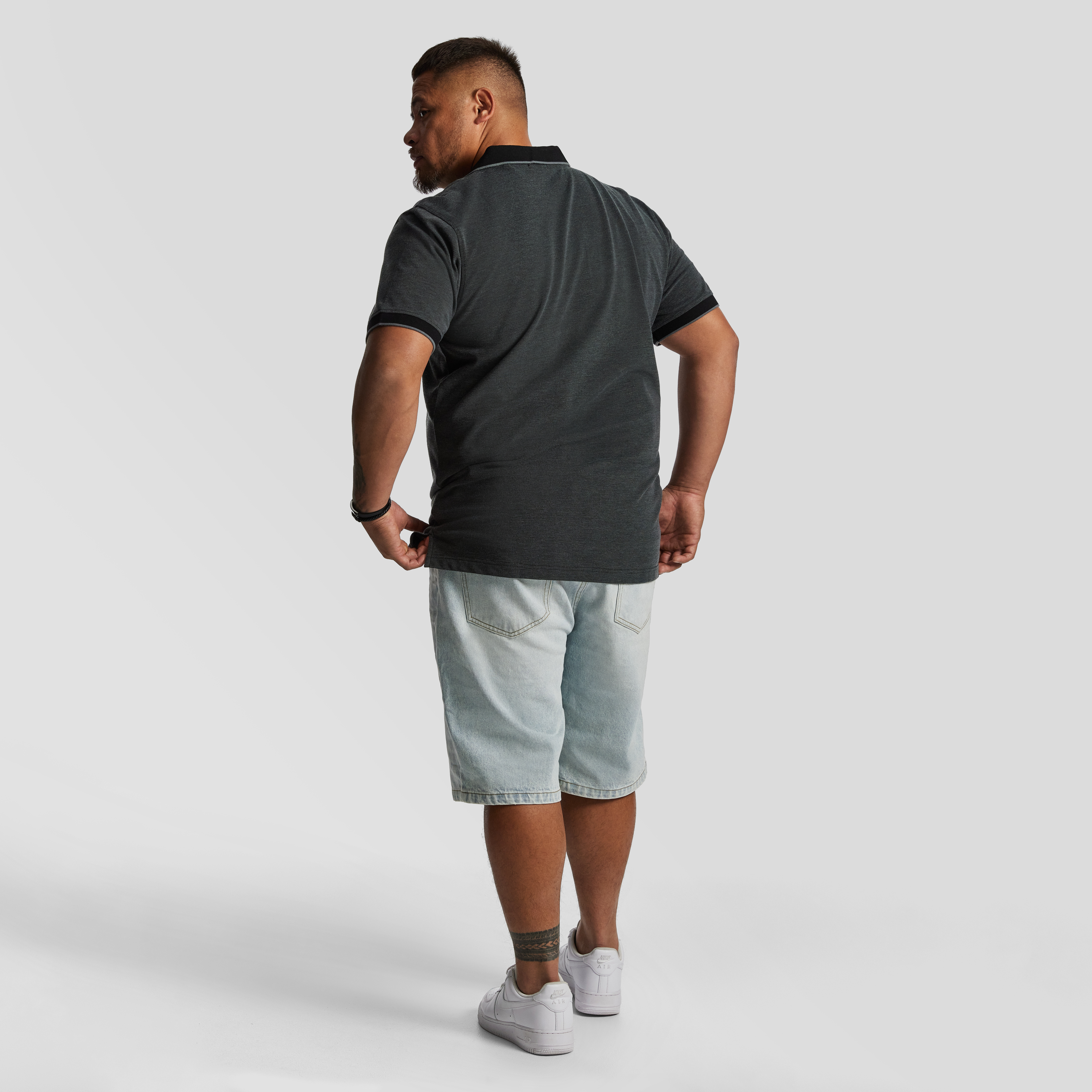 Charcoal Judson Cotton Blend Polo Shirt