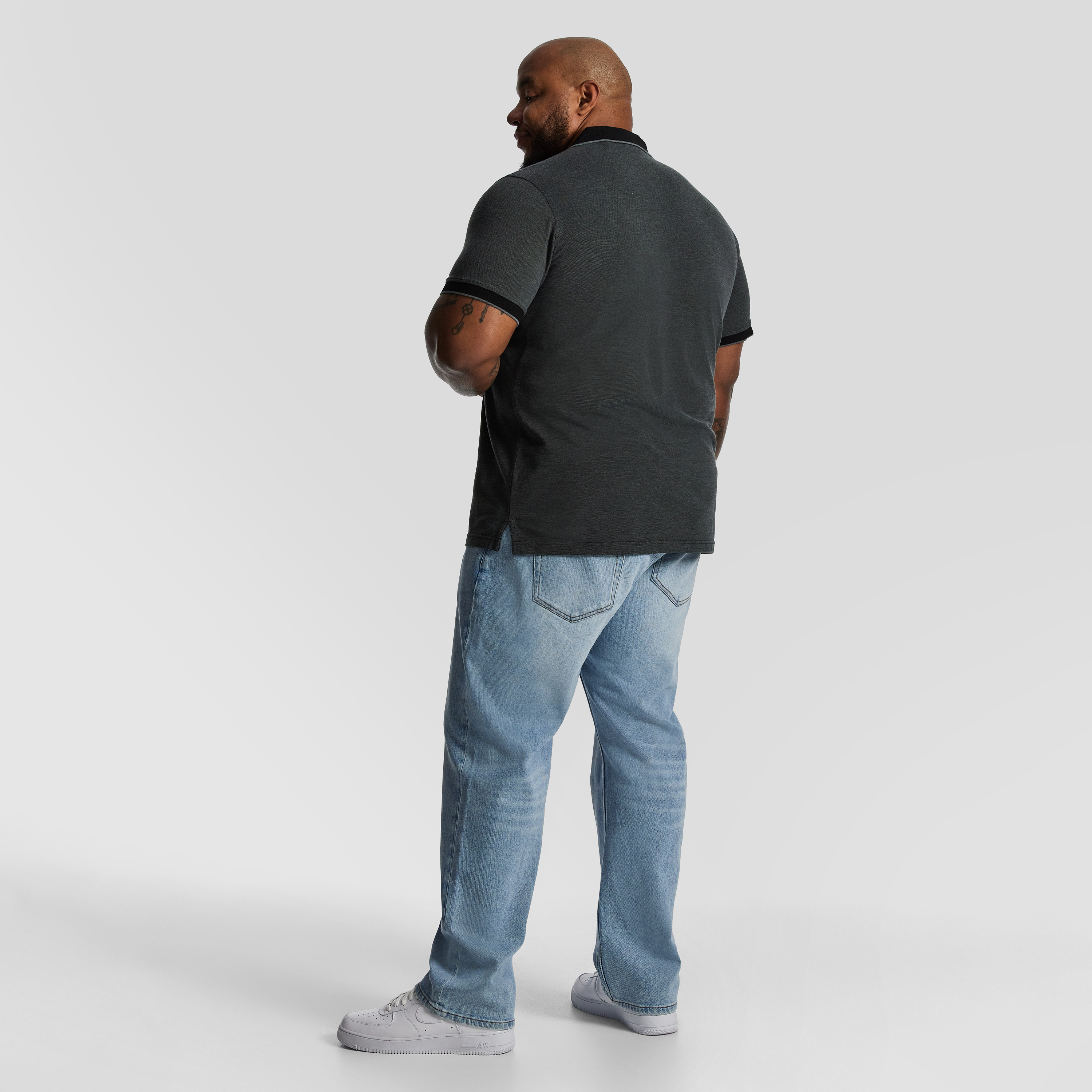 Charcoal Judson Cotton Blend Polo Shirt