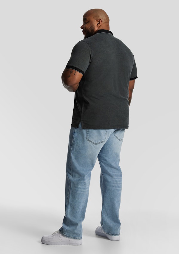 Charcoal Judson Cotton Blend Polo Shirt