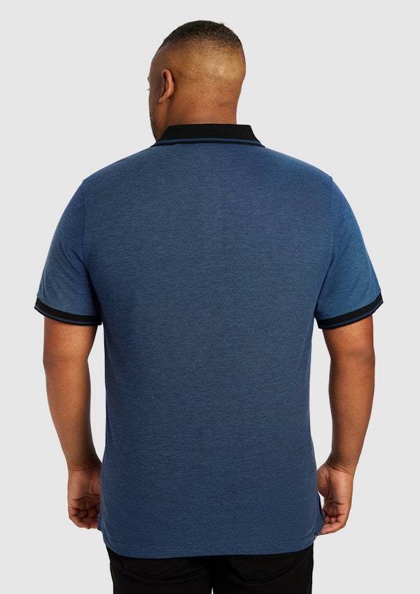 Dark Blue Judson Cotton Blend Polo Shirt