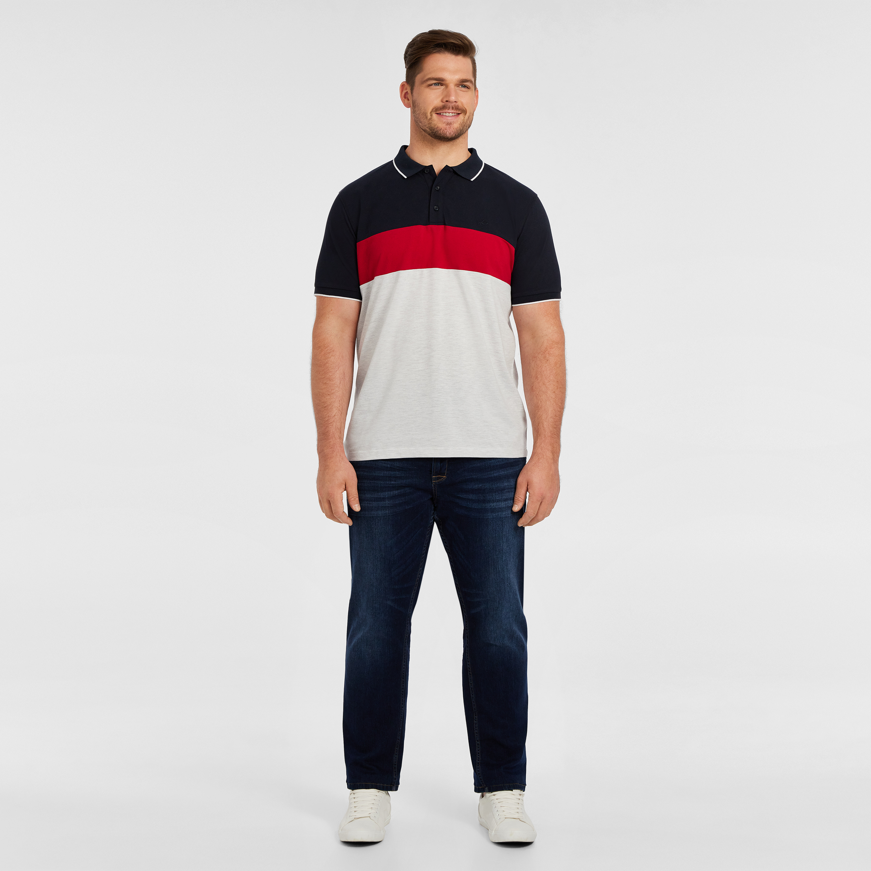 Red Chatham Cotton Blend Polo Shirt
