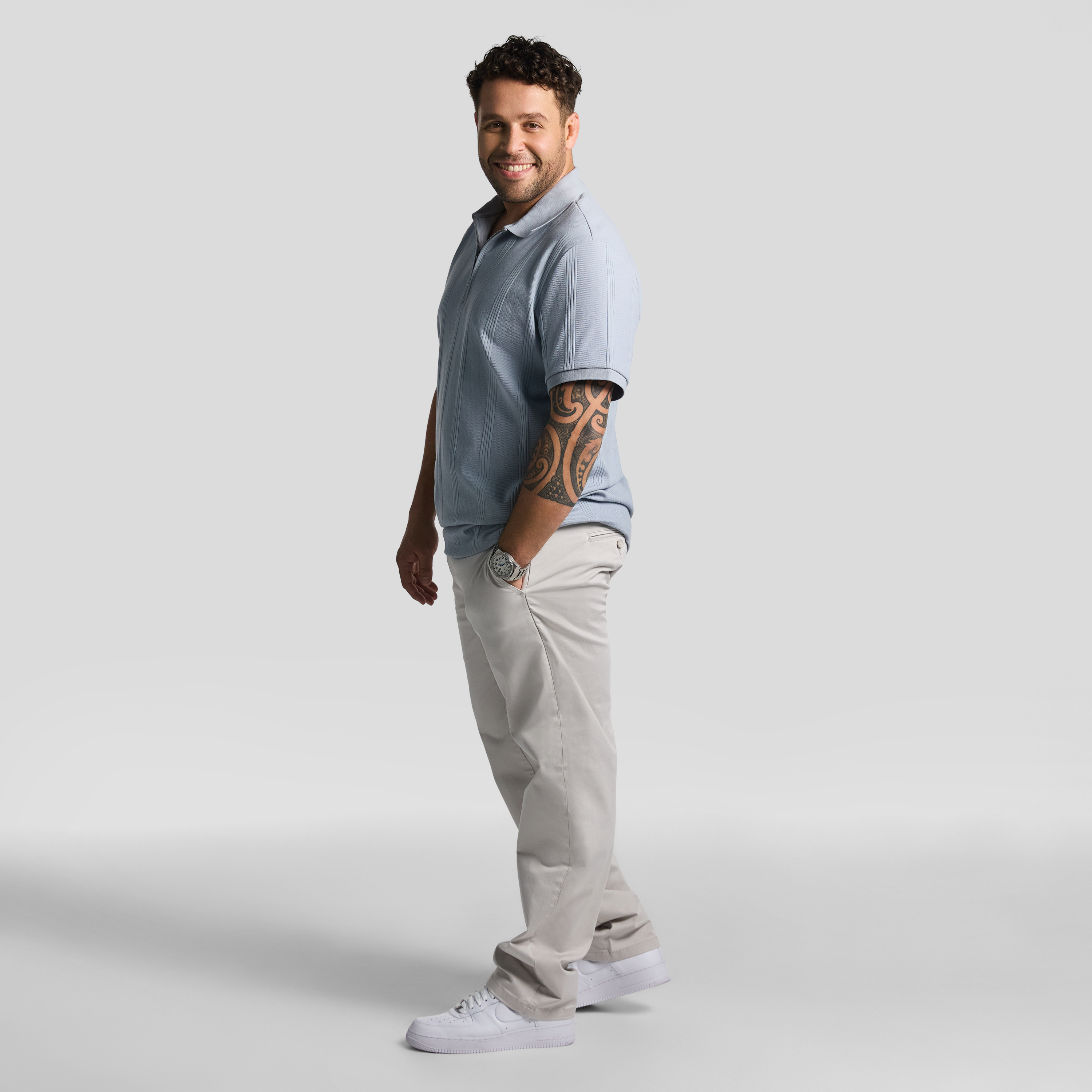 Dario Quarter Zip Smart Polo