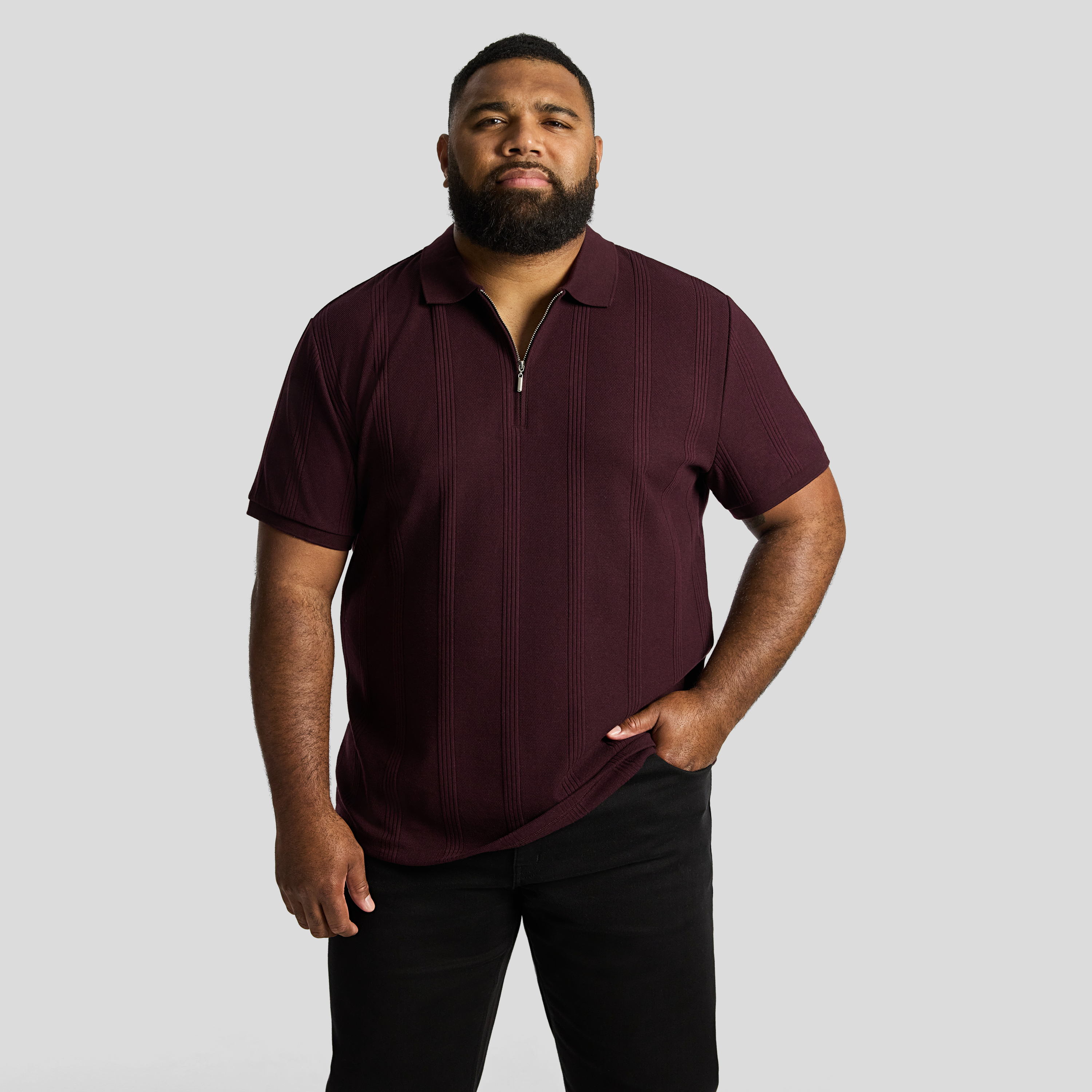 Dario Quarter Zip Smart Polo