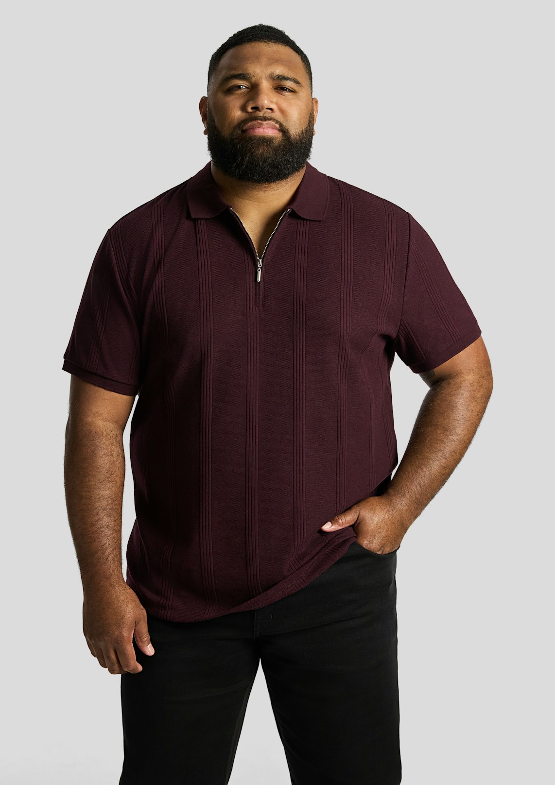 Dario Quarter Zip Smart Polo