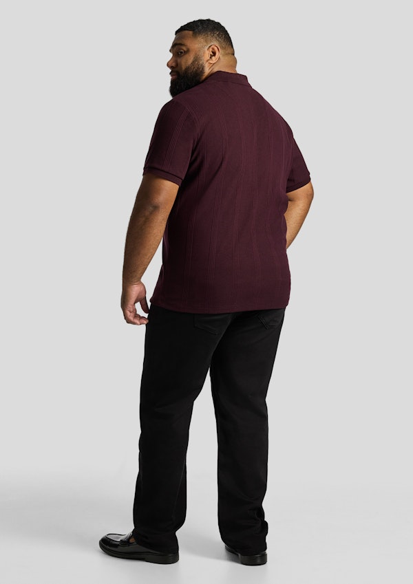 Wine Dario Quarter Zip Smart Polo