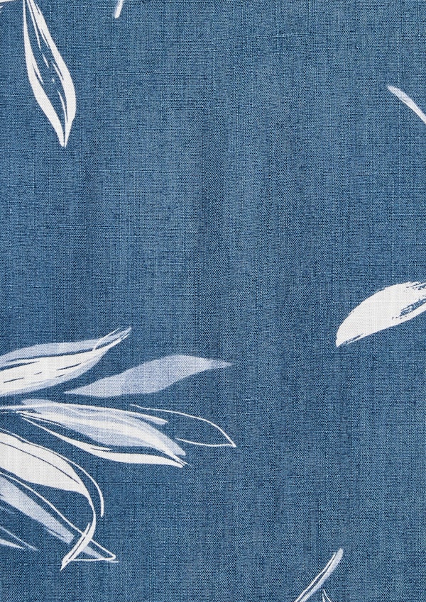 Blue Neo Foliage Print Shirt