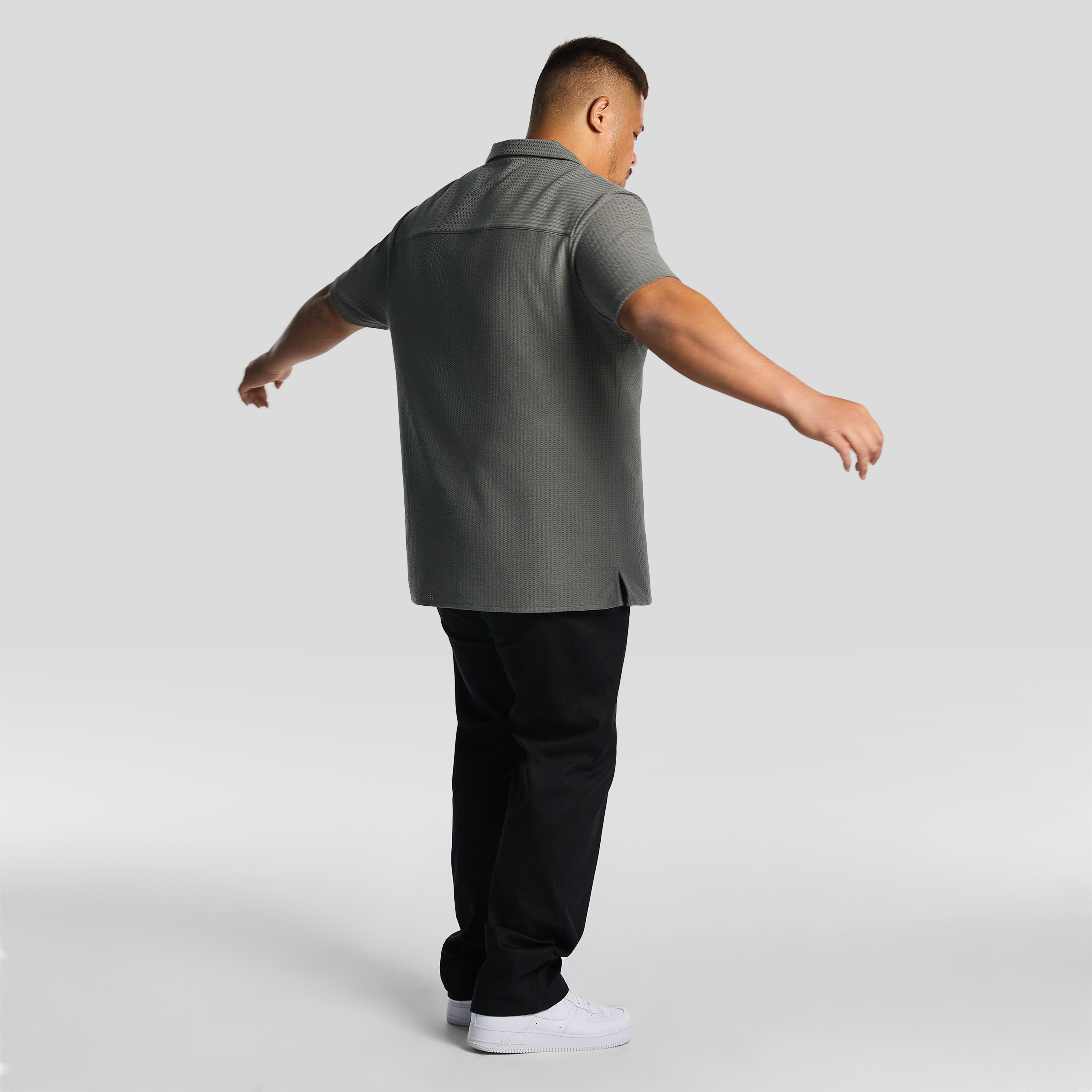 Military Green Matera Textured Shirt